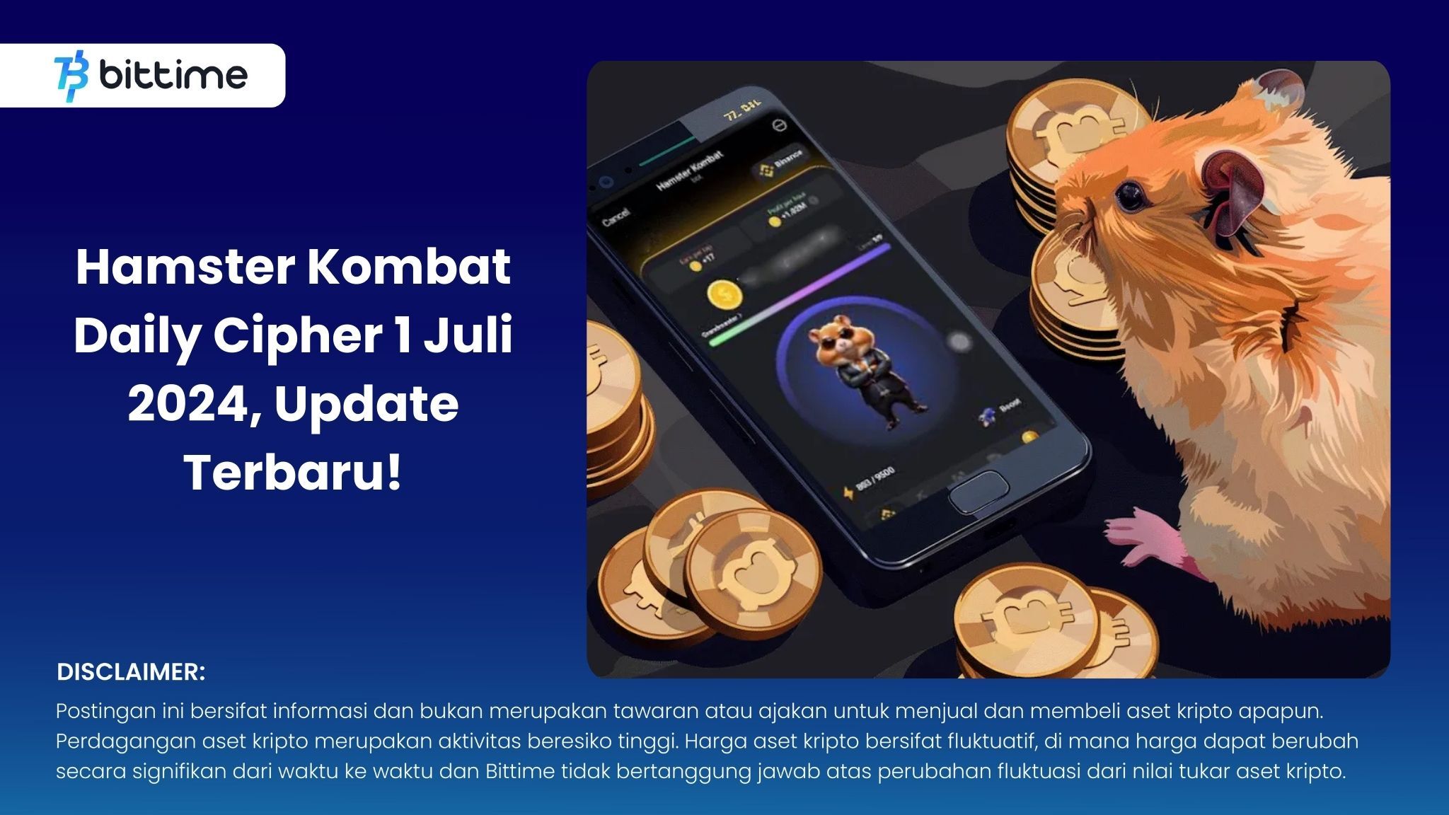 Hamster Kombat Daily Cipher Juli Update Terbaru