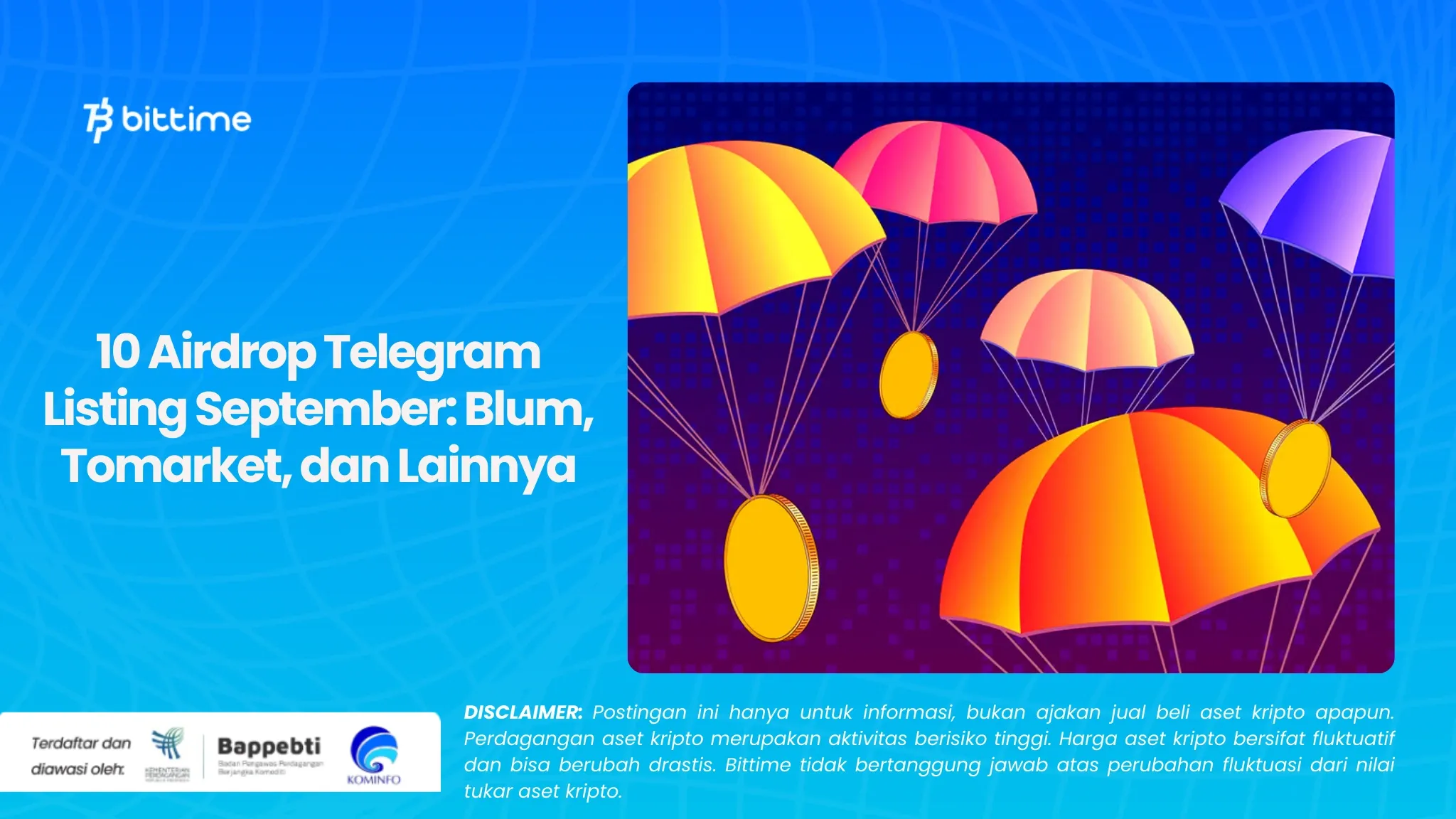 10 Airdrop Telegram Listing September Blum, Tomarket, dan Lainnya.webp