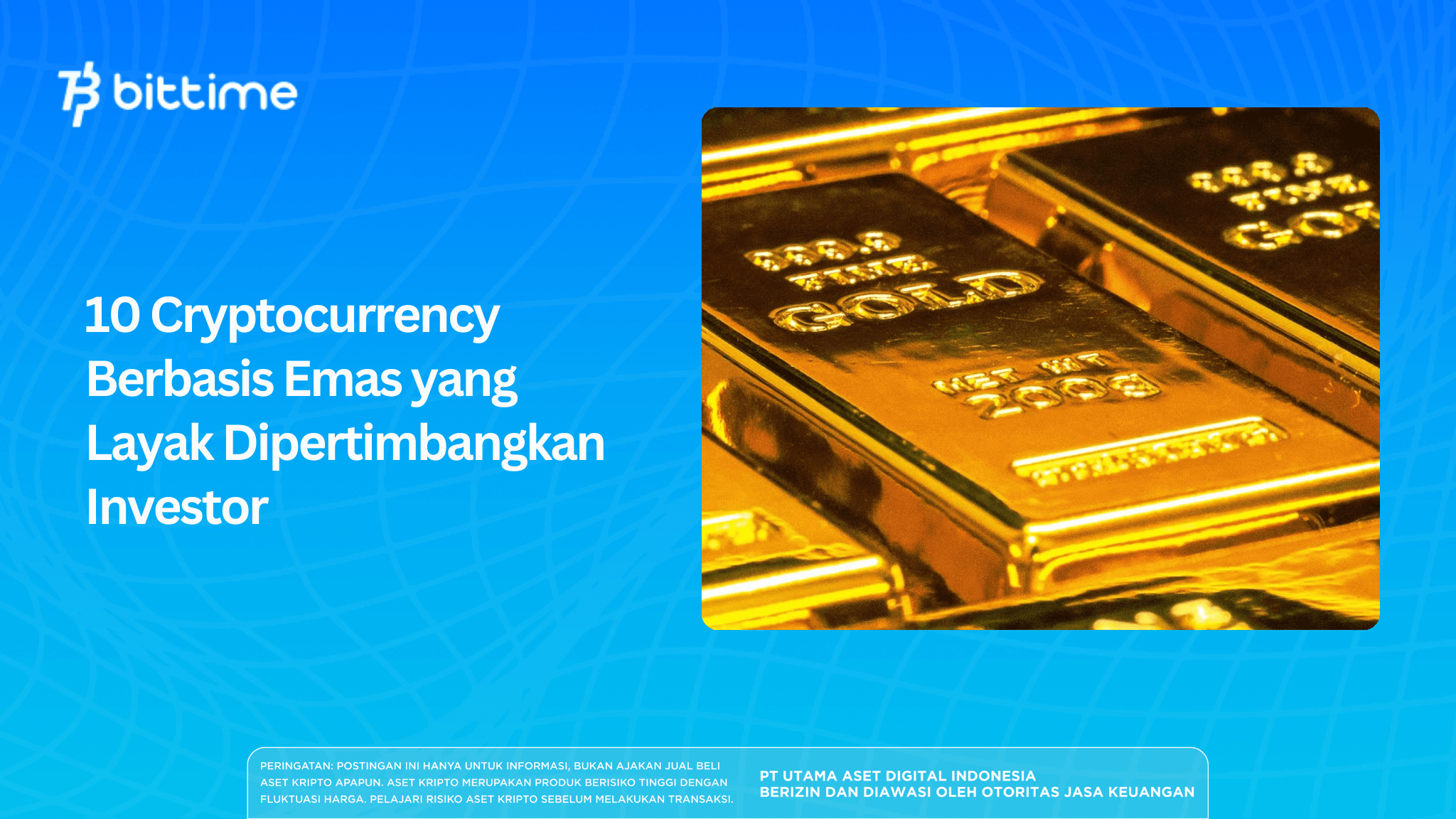 10 Cryptocurrency Berbasis Emas yang Layak Dipertimbangkan Investor