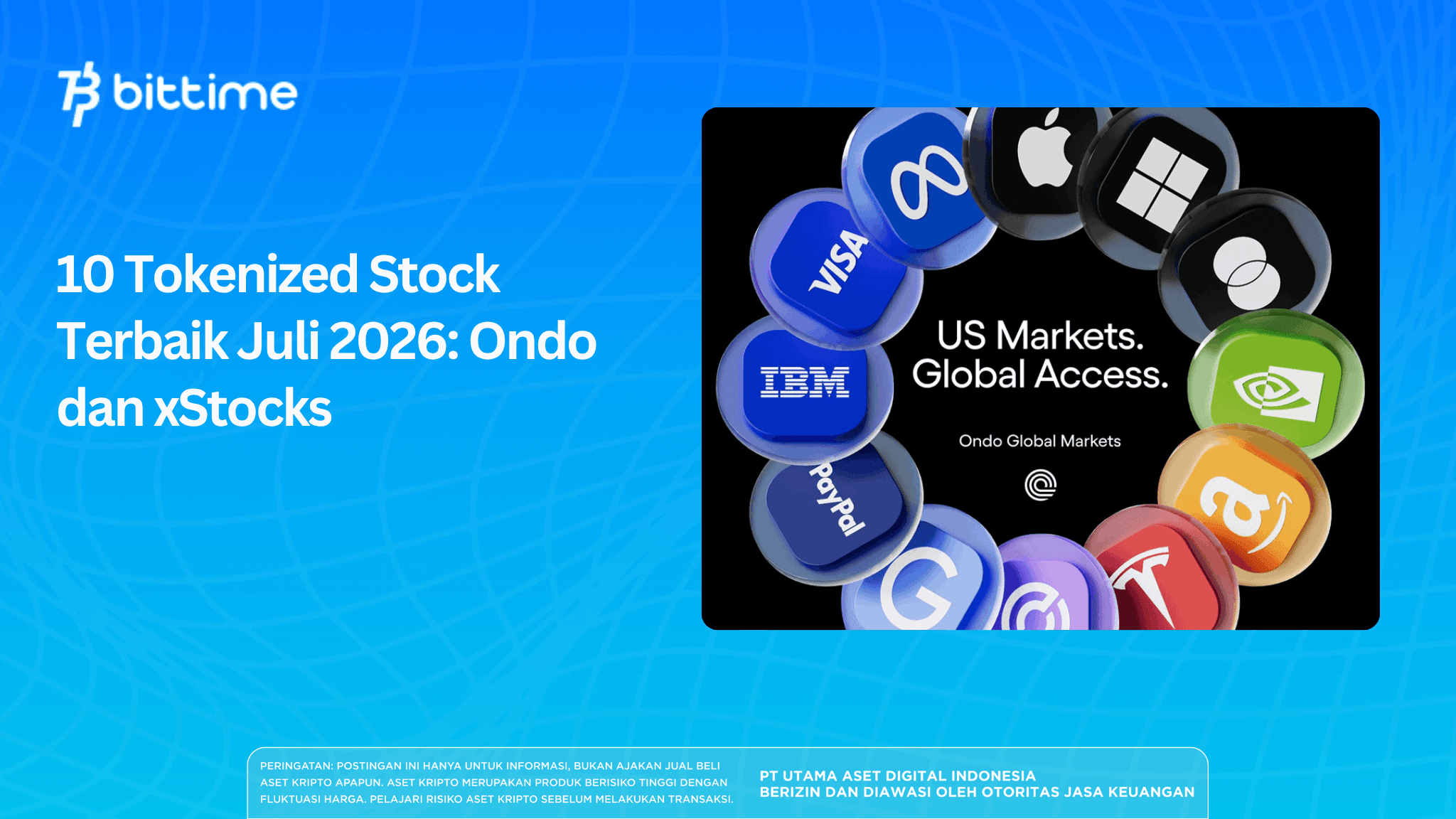 10 Tokenized Stock Terbaik Juli 2026: Ondo dan xStocks