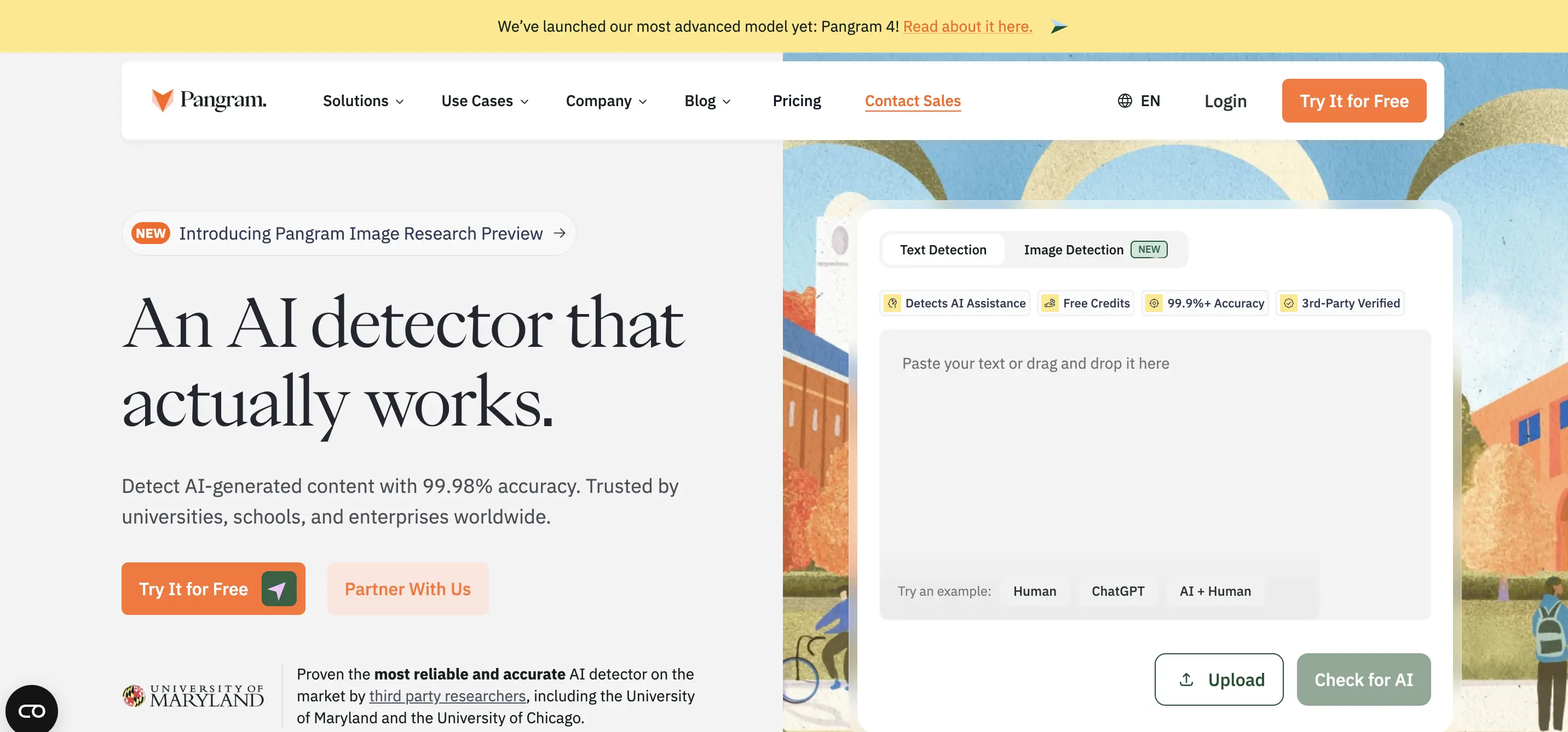 11 Tools AI Detector Terbaik Akurasi, Fitur, dan Kelebihannya - pangram.webp