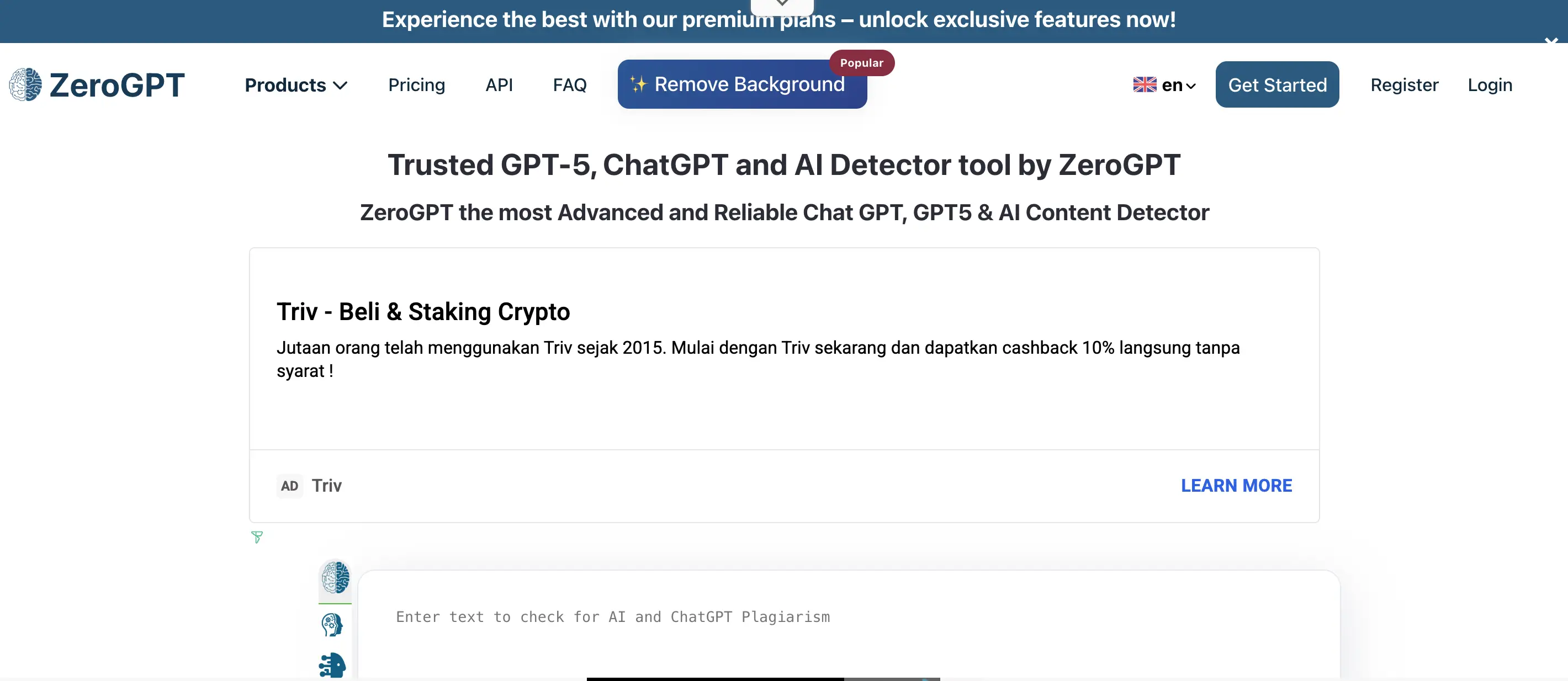 11 Tools AI Detector Terbaik Akurasi, Fitur, dan Kelebihannya - zerogpt.webp