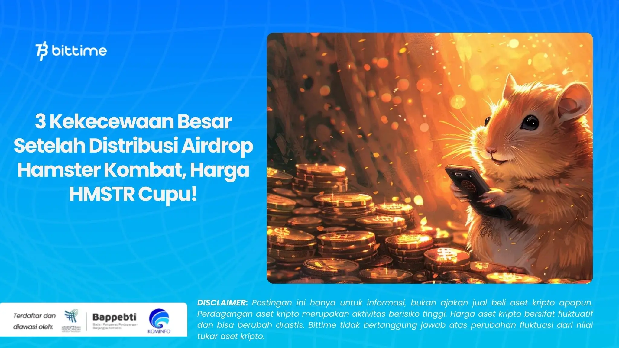 3 Kekecewaan Besar Setelah Distribusi Airdrop Hamster Kombat, Harga HMSTR Cupu!.webp