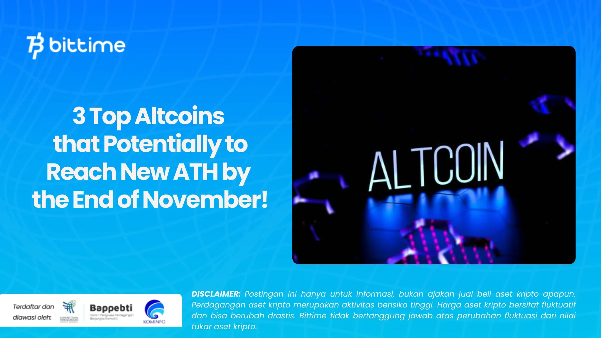 3 Top Altcoins November