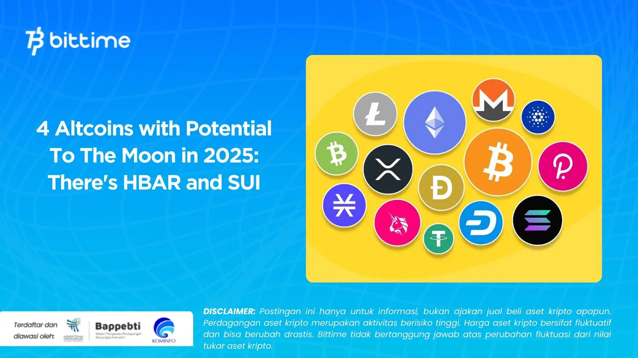 4 Altcoins with Potential To The Moon in 2025 There's HBAR and SUI.