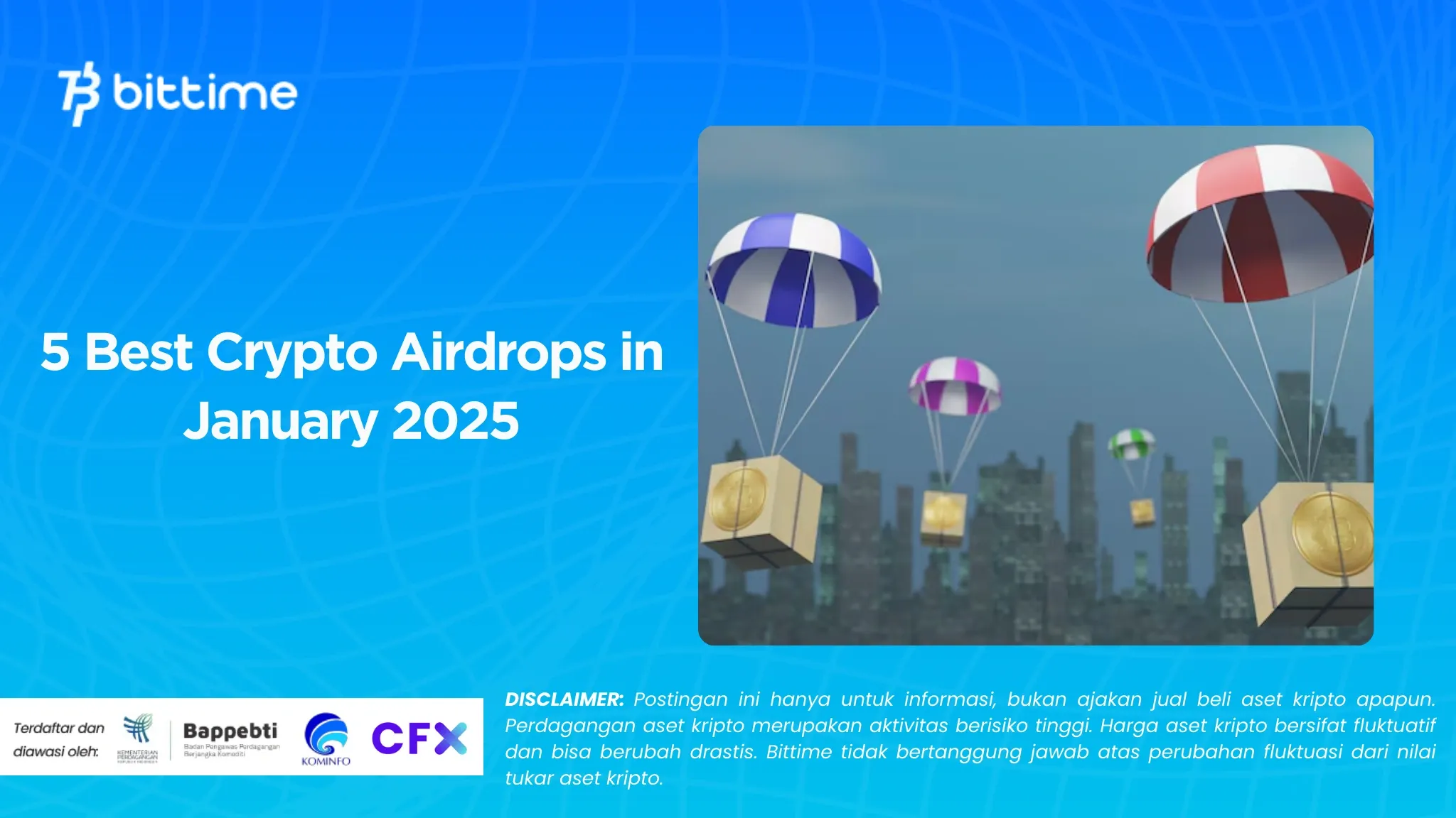 5 Airdrop Crypto Terbaik di Bulan Januari 2025