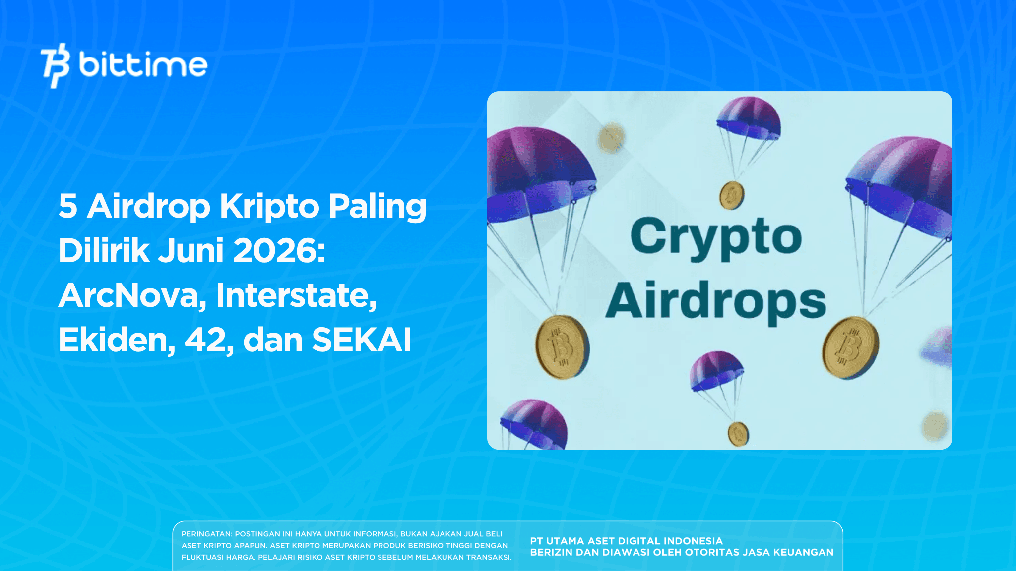 The 5 Most Anticipated Crypto Airdrops in June 2026: ArcNova, Interstate, Ekiden, 42, and SEKAI