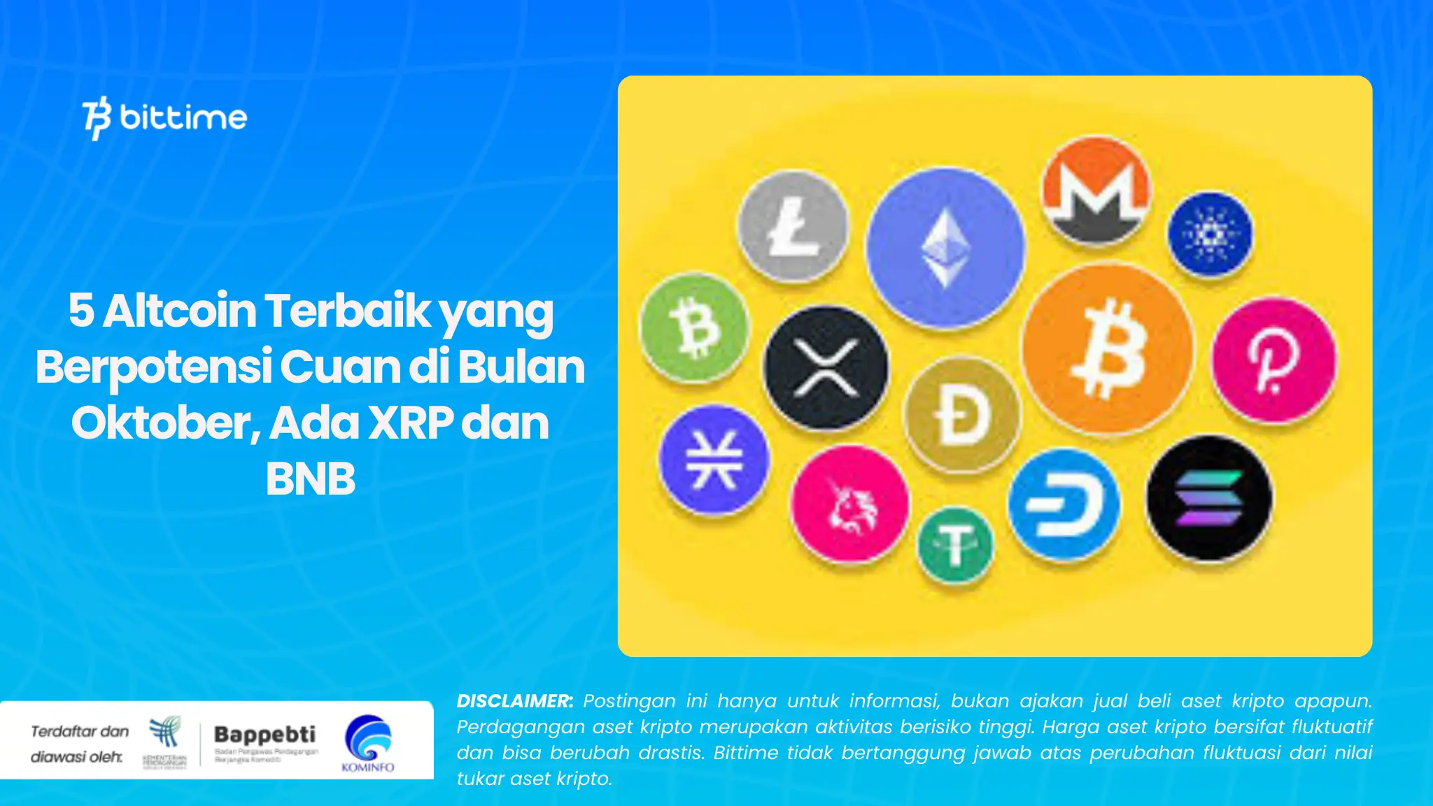 5 Altcoin Terbaik yang Berpotensi Cuan di Bulan Oktober, Ada XRP dan BNB