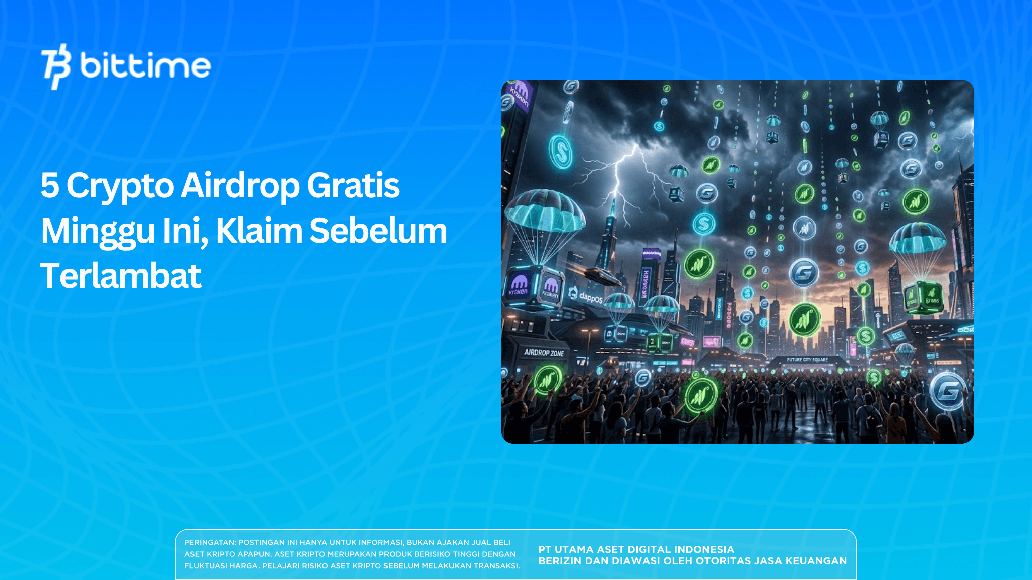 5 Crypto Airdrop Gratis Minggu Ini, Klaim Sebelum Terlambat