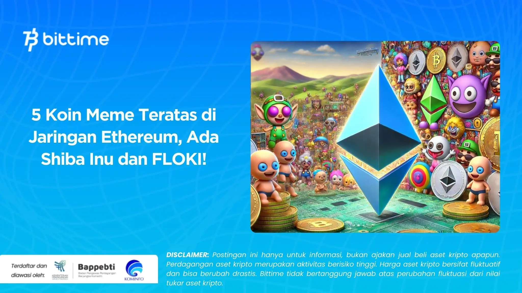 5 Koin Meme Teratas di Jaringan Ethereum, Ada Shiba Inu dan FLOKI!.webp