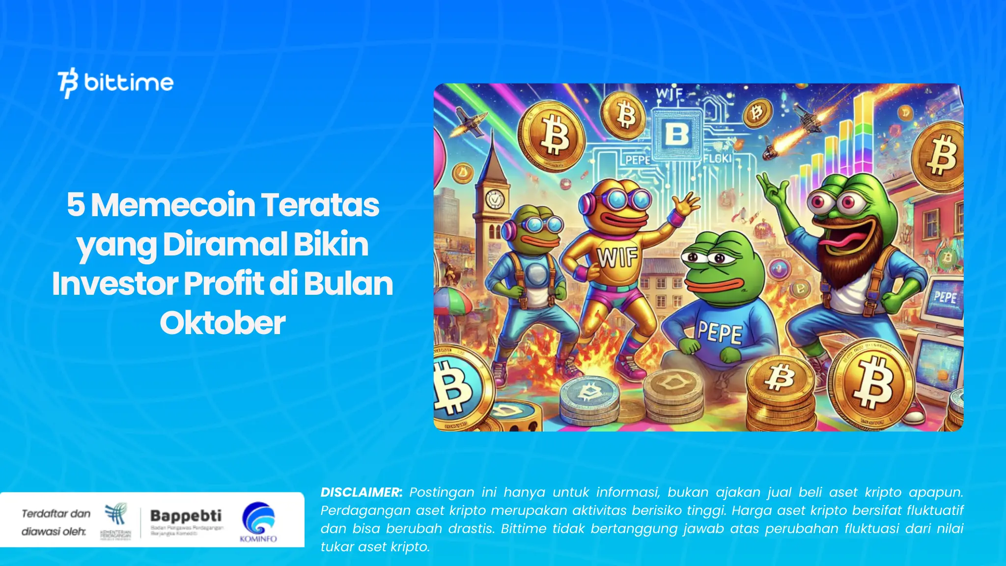 5 Memecoin Teratas yang Diramal Bikin Investor Profit di Bulan Oktober