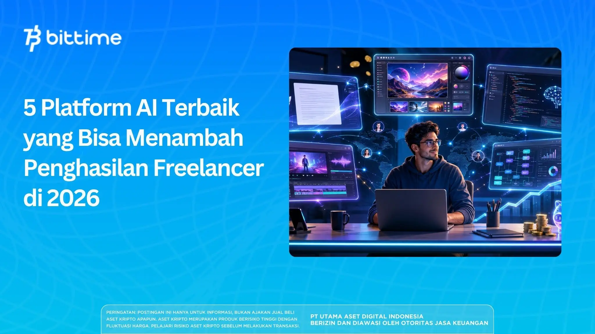 5 Platform AI Terbaik yang Bisa Menambah Penghasilan Freelancer di 2026