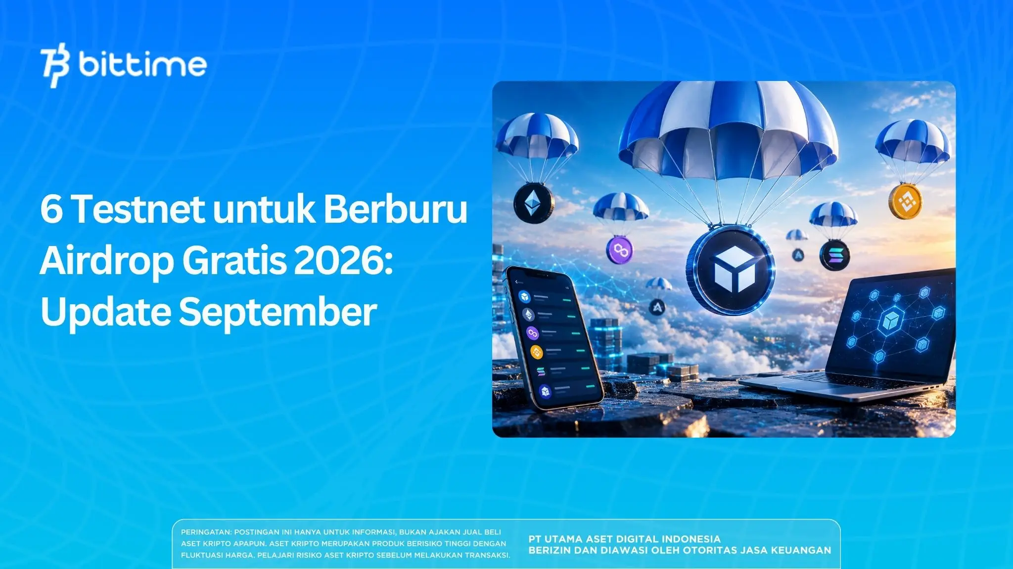 6 Testnet untuk Berburu Airdrop Gratis 2026 Update September.webp