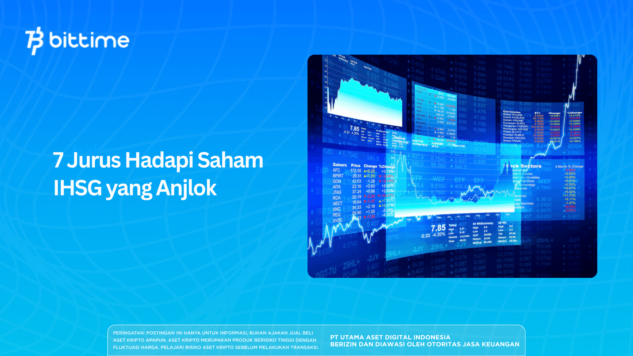 7 Jurus Hadapi Saham IHSG yang Anjlok