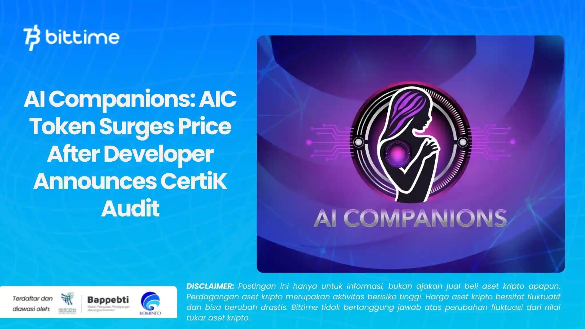   AI Companions: AIC Token Surges After Developer Announces CertiK Audit