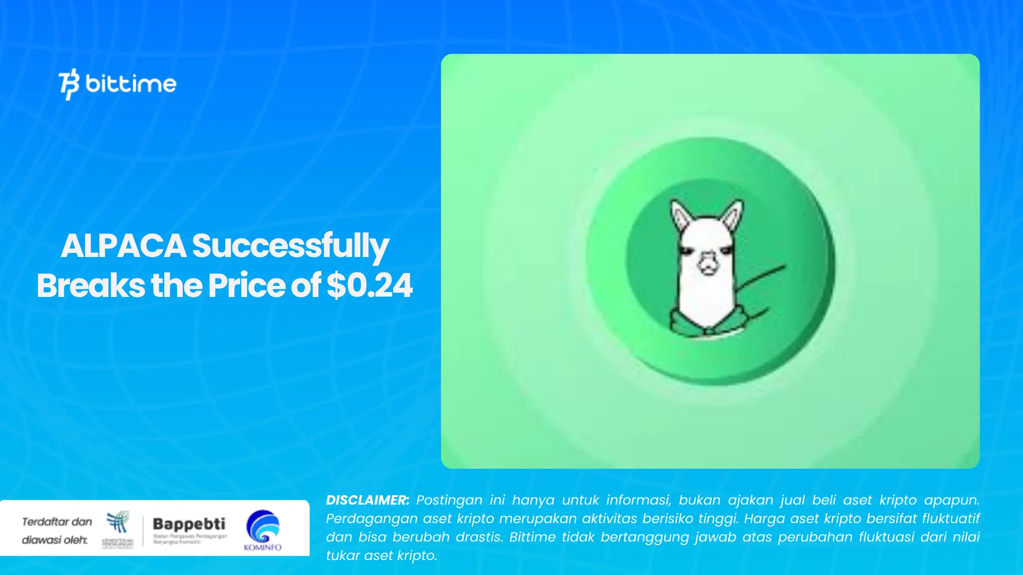 ALPACA Successfully Breaks the Price of $0.24