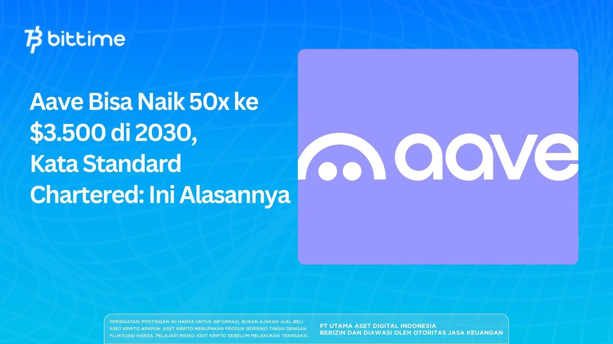 Aave Bisa Naik 50x ke $3.500 di 2030, Kata Standard Chartered