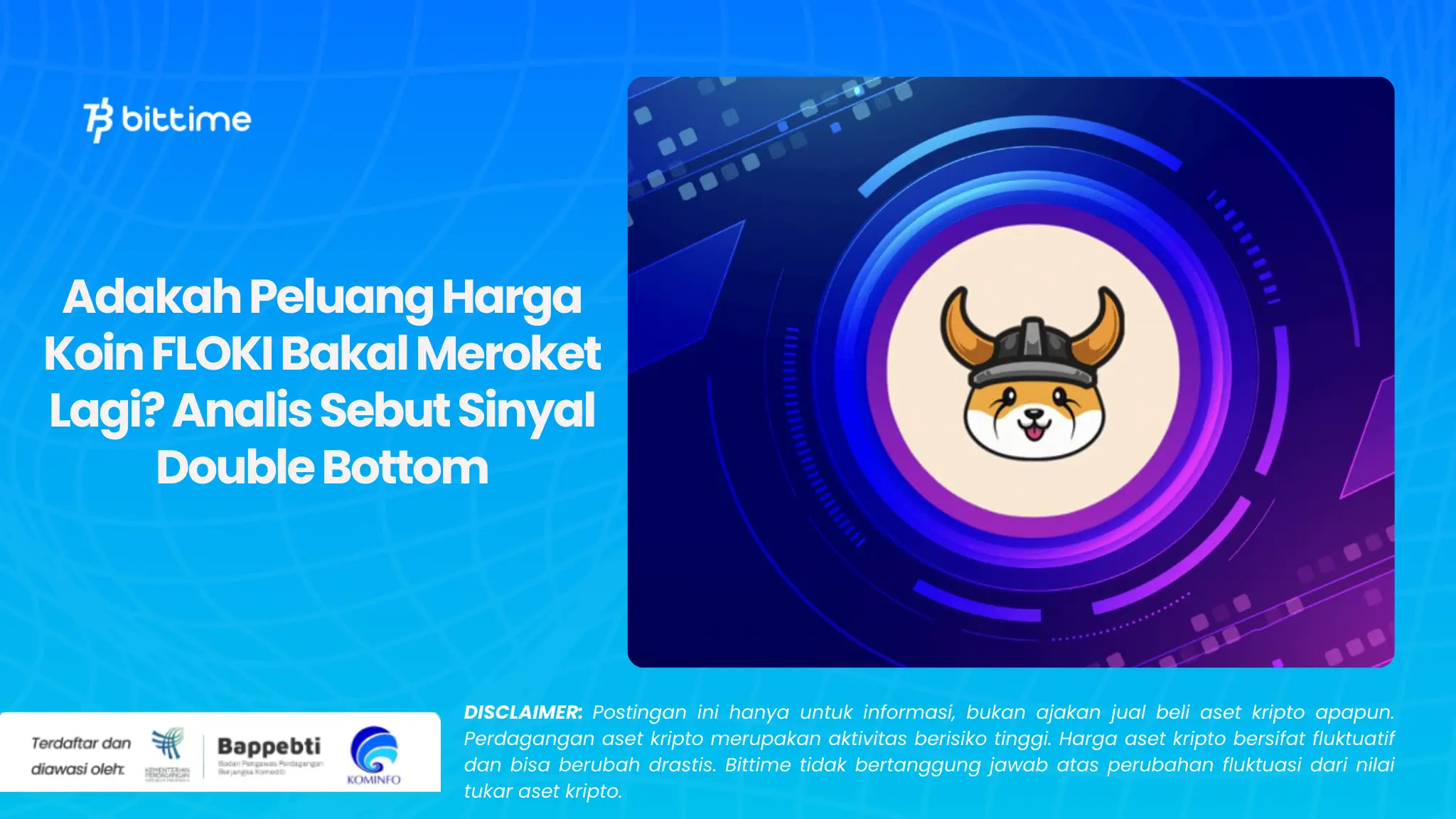Adakah Peluang Harga Koin FLOKI Bakal Meroket Lagi? Analis Sebut Sinyal Double Bottom
