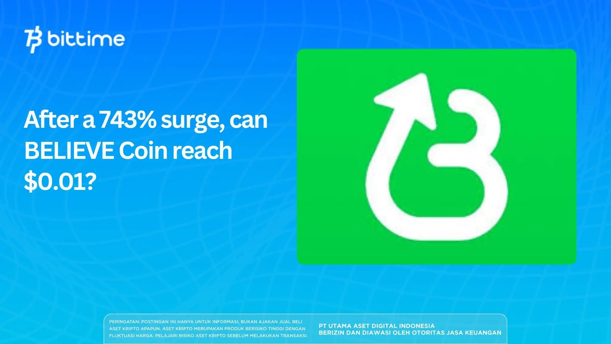 After a 743% surge, can BELIEVE Coin reach $0.01?