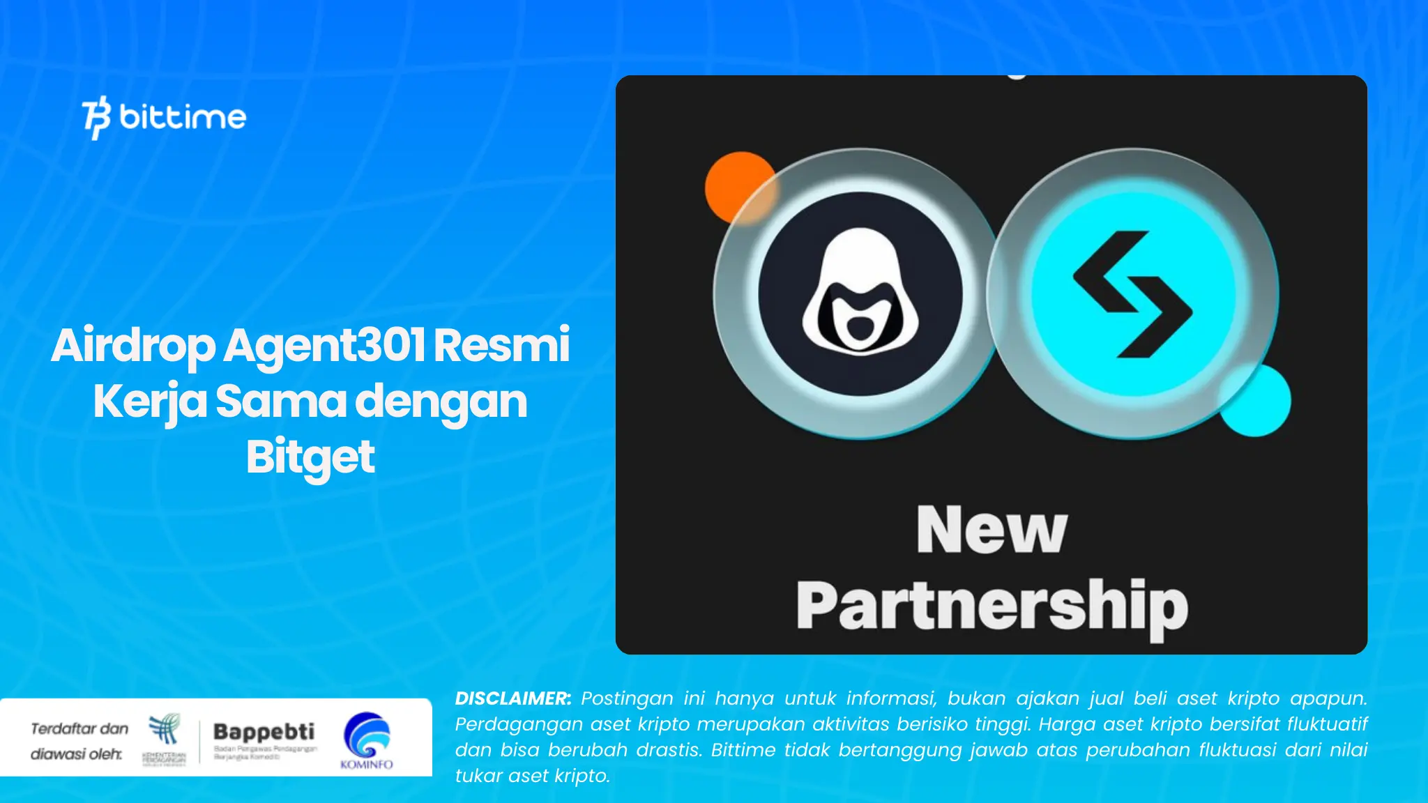 Airdrop Agent301 Resmi Kerja Sama dengan Bitget.webp