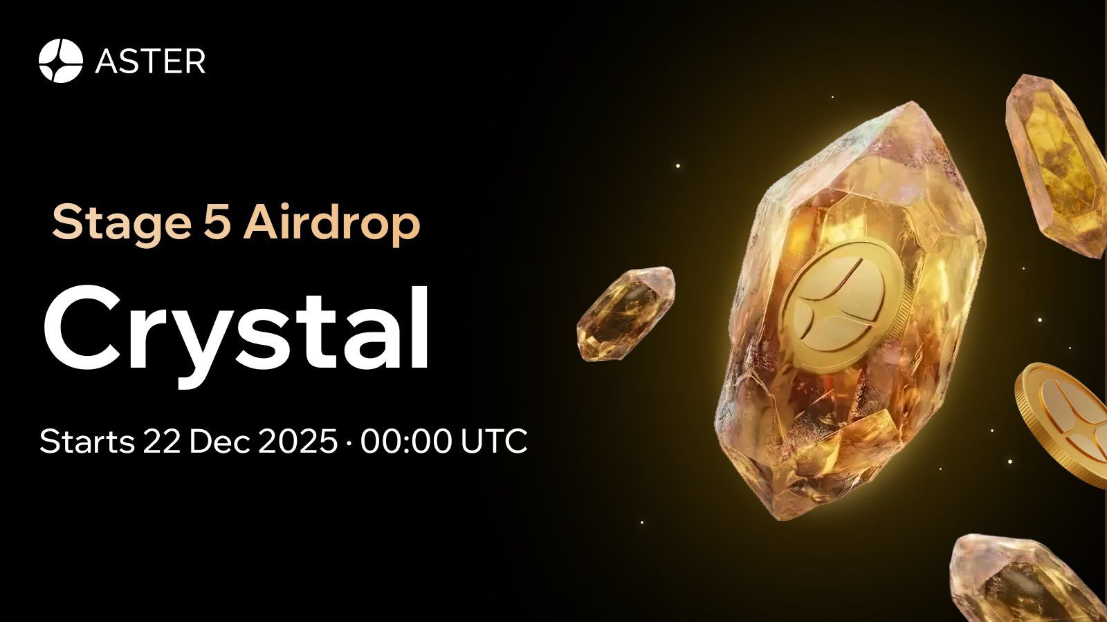 Airdrop Aster 22 Desember 2025 dan Cara Mendapatkan Crystal ASTER
