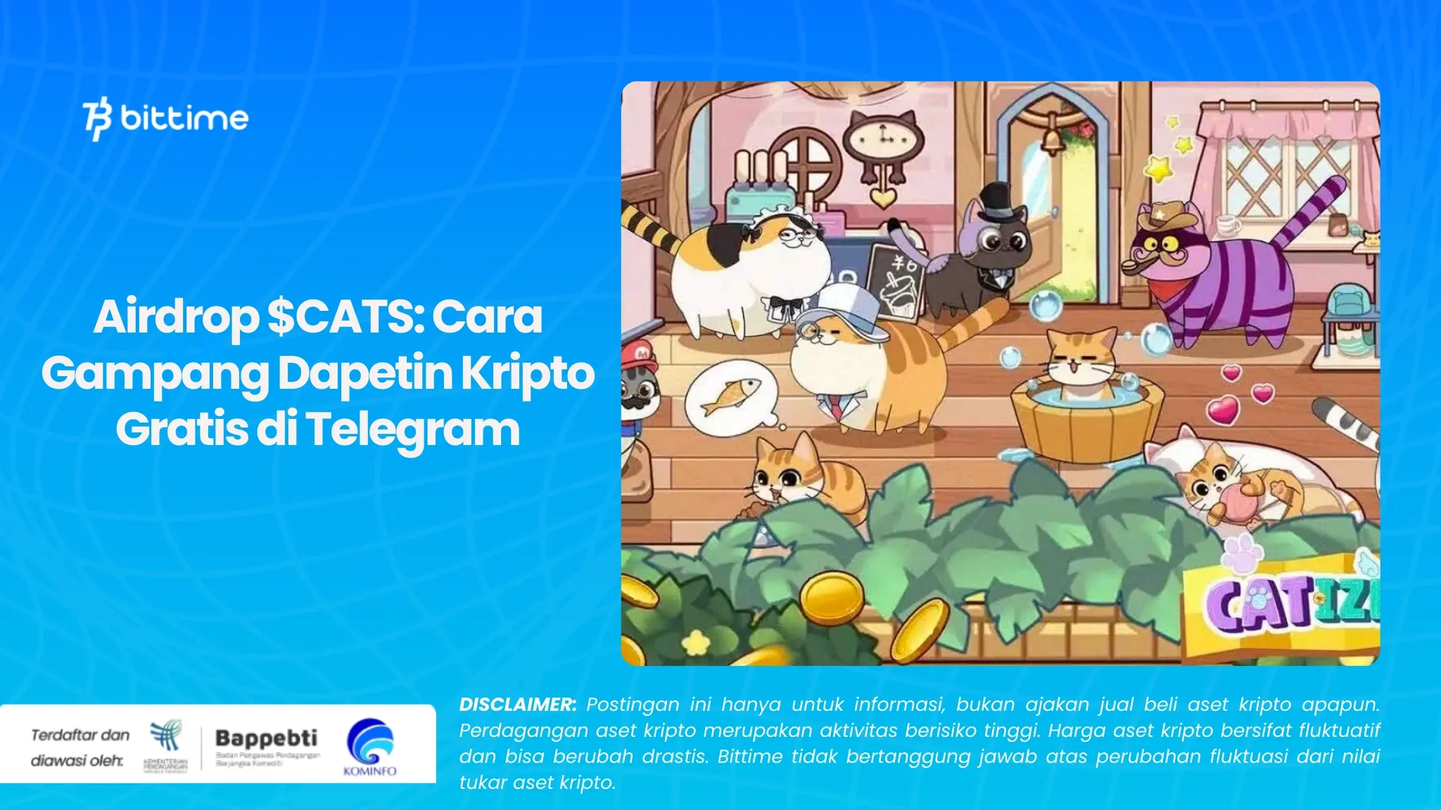 Airdrop $CATS: Cara Gampang Dapetin Kripto Gratis di Telegram