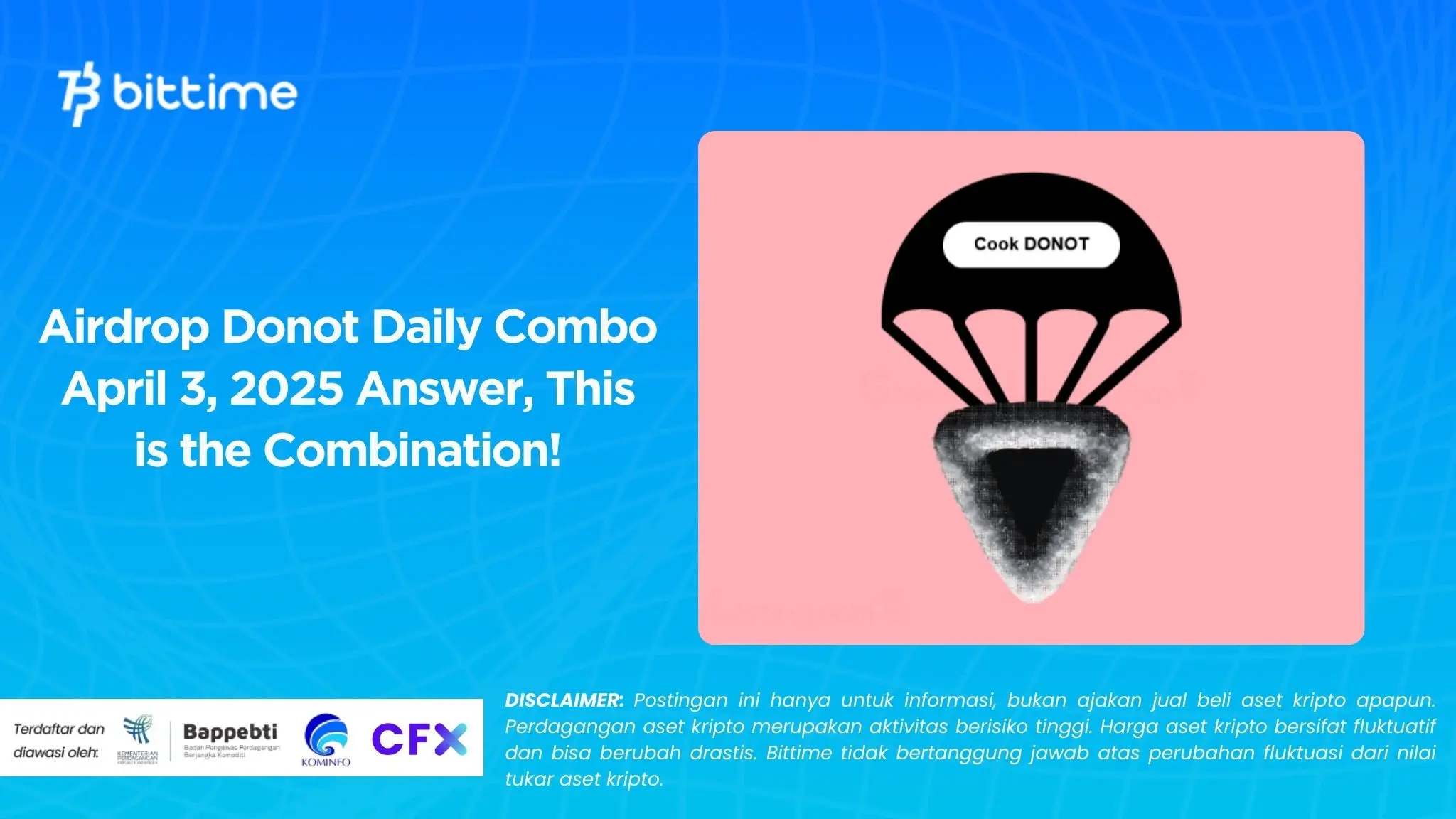 Airdrop Donot Daily Combo April 3, 2025 Answer, This is the Combination!