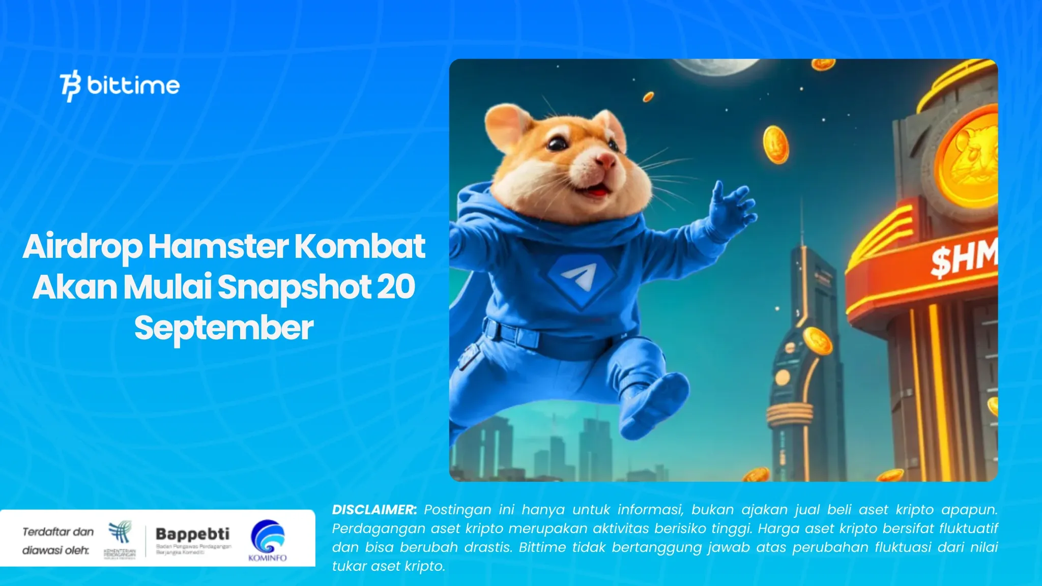 Airdrop Hamster Kombat Akan Mulai Snapshot 20 September