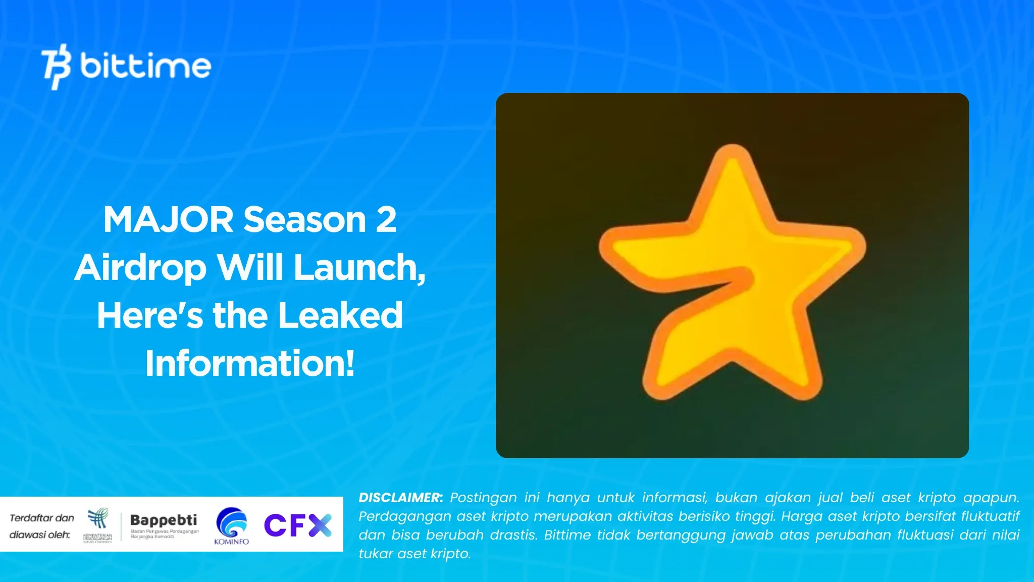 Airdrop MAJOR Season 2 Bakal Meluncur, Ini Bocoran Infonya!.