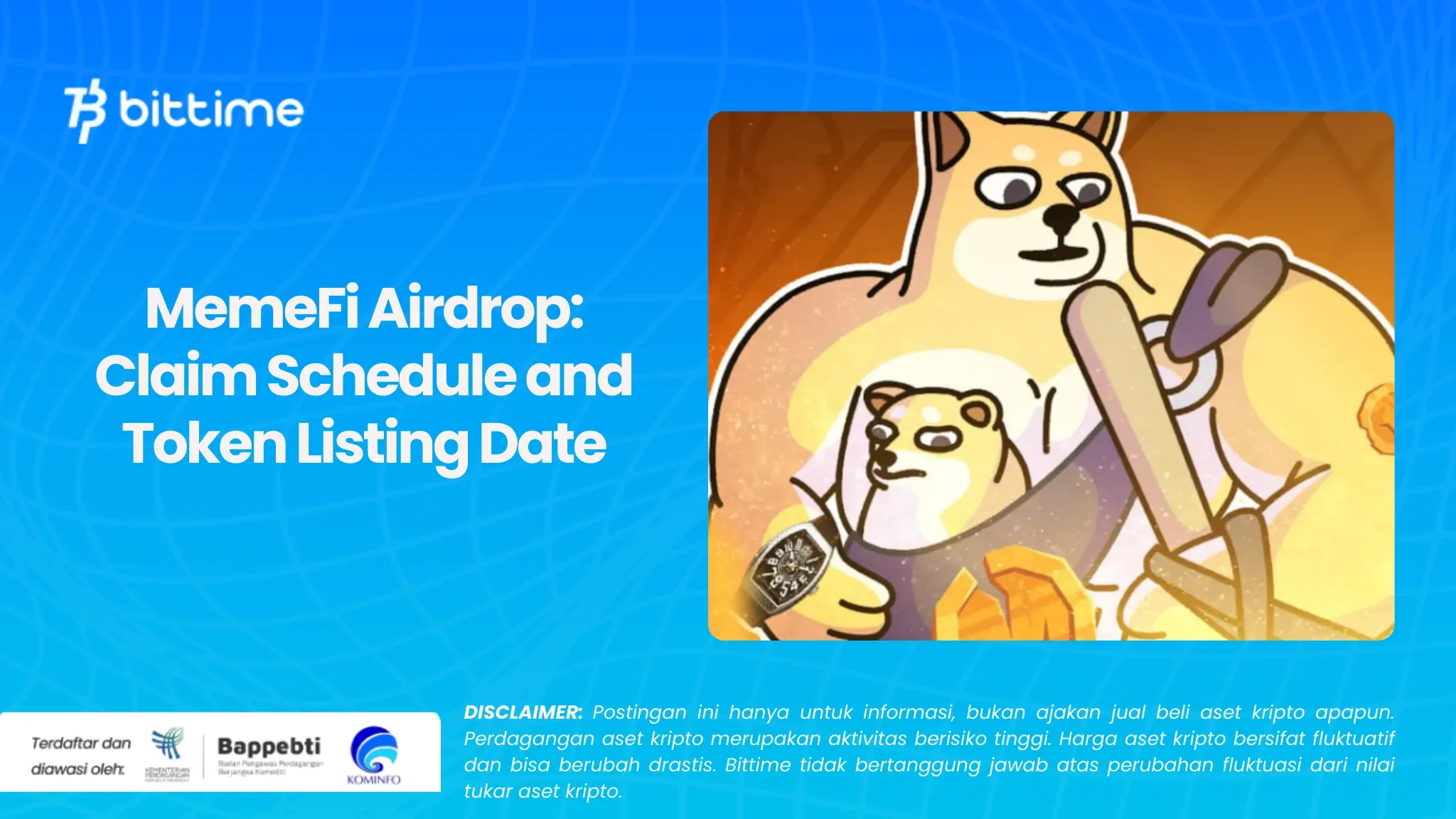 Airdrop MemeFi Jadwal Klaim dan Tanggal Listing Token.