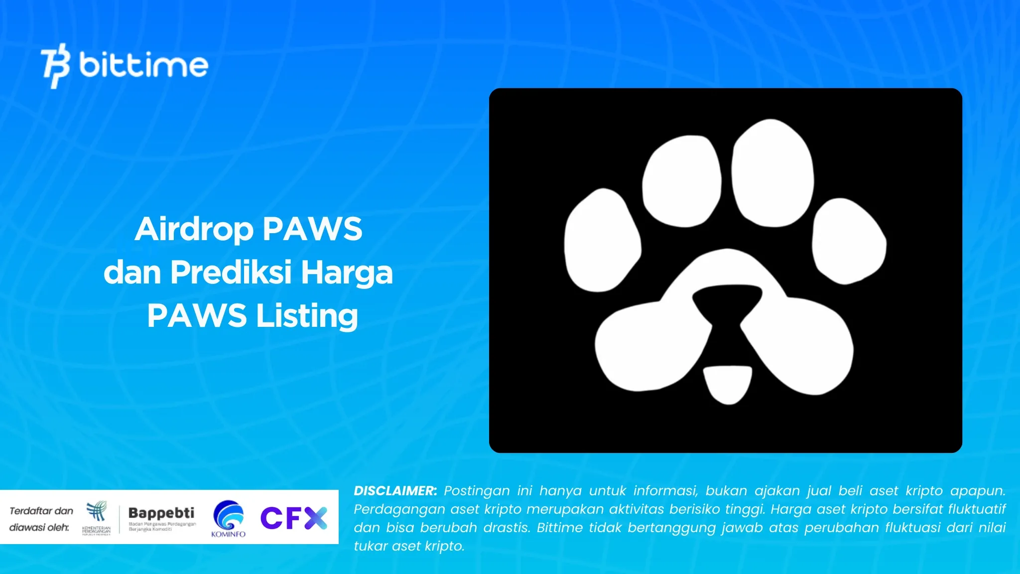 Airdrop PAWS, Prediksi Harga PAWS Listing