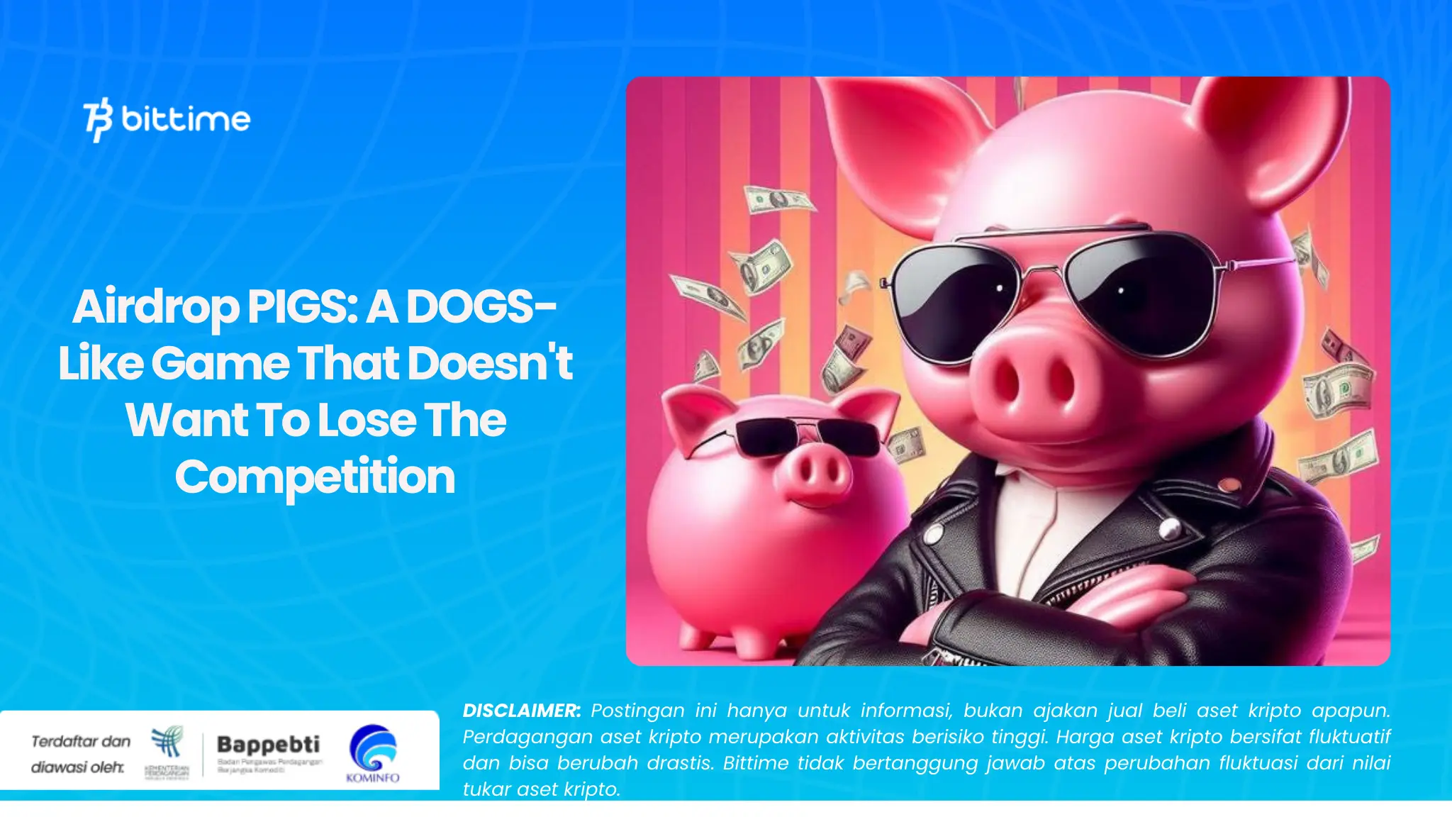 Airdrop PIGS: A DOGS-Like Game That Doesn't Want To Lose The Competition
