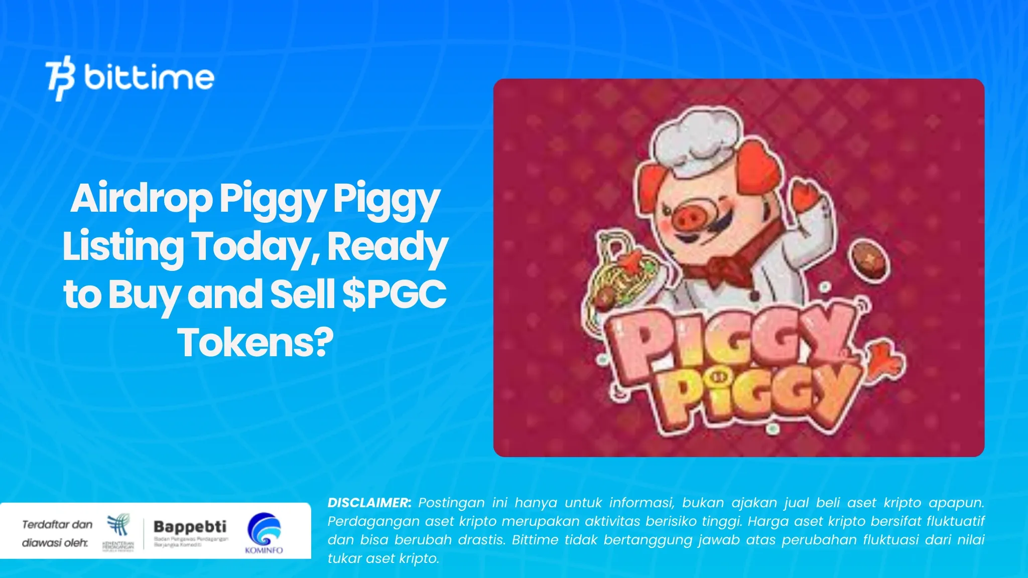 Airdrop Piggy Piggy Listing Hari Ini, Siap Jual Beli Token $PGC.w