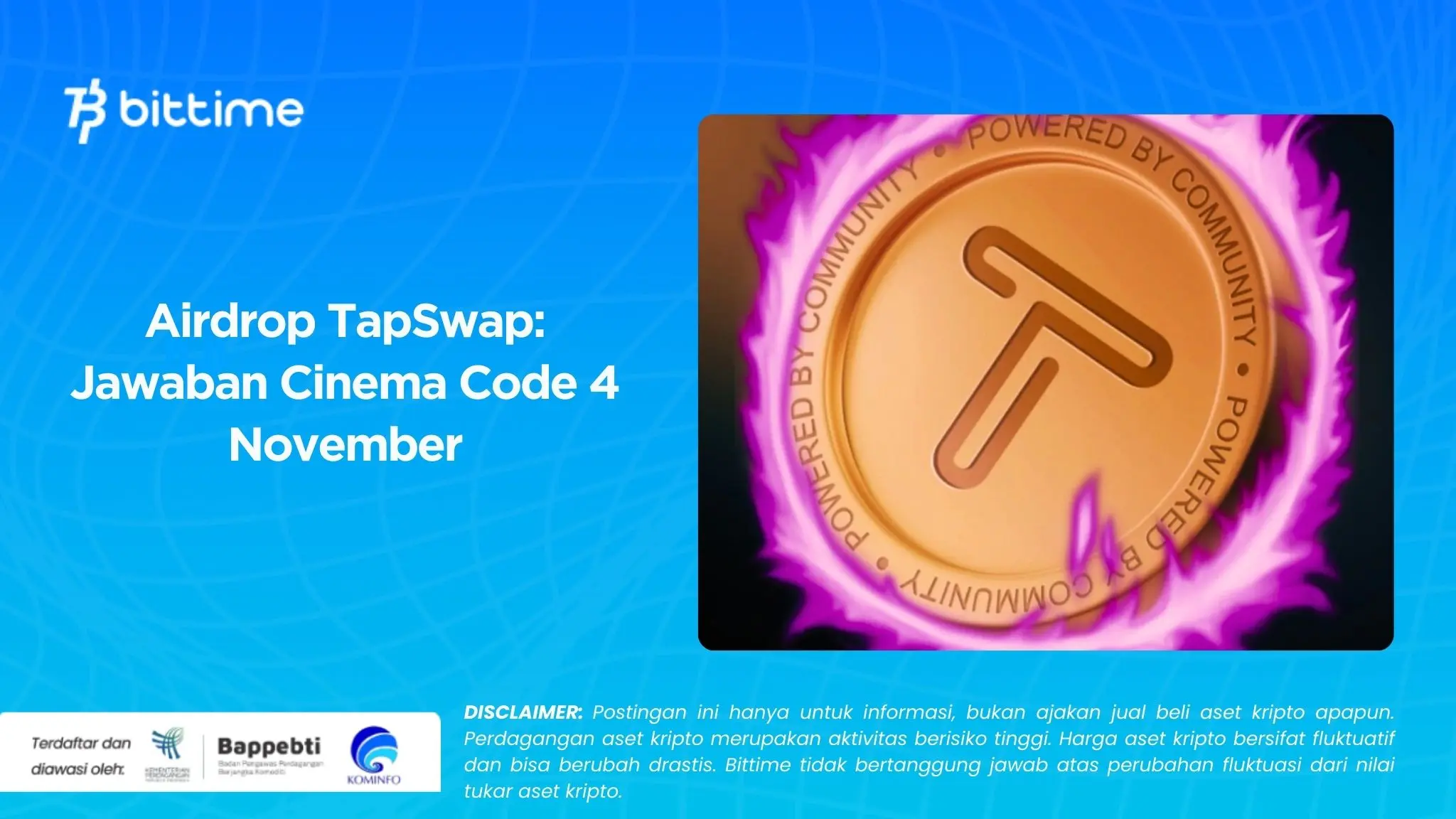 Airdrop TapSwap Jawaban Cinema Code 4 November.webp