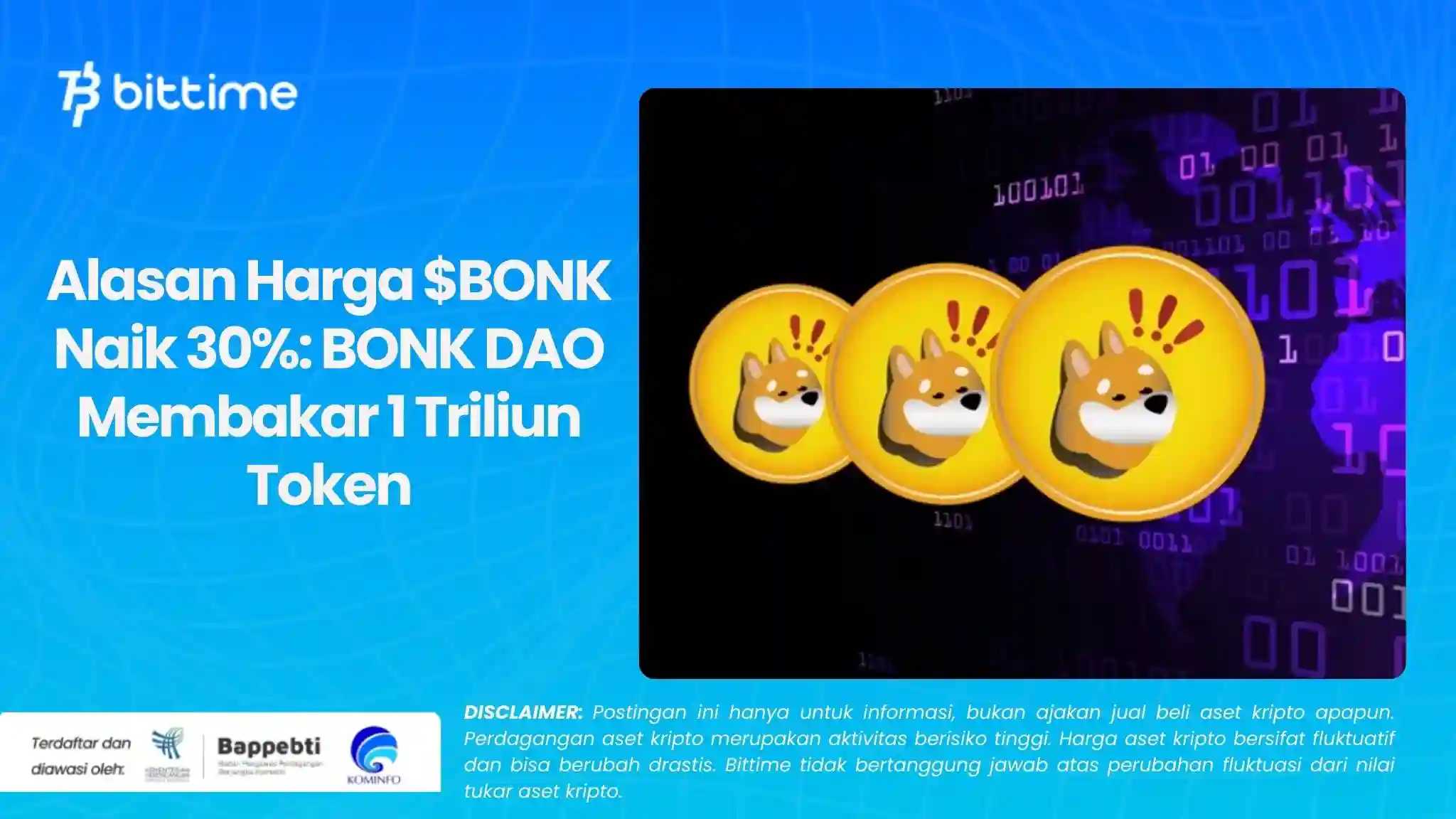 Alasan Harga $BONK Naik 30% BONK DAO Membakar 1 Triliun Token.webp