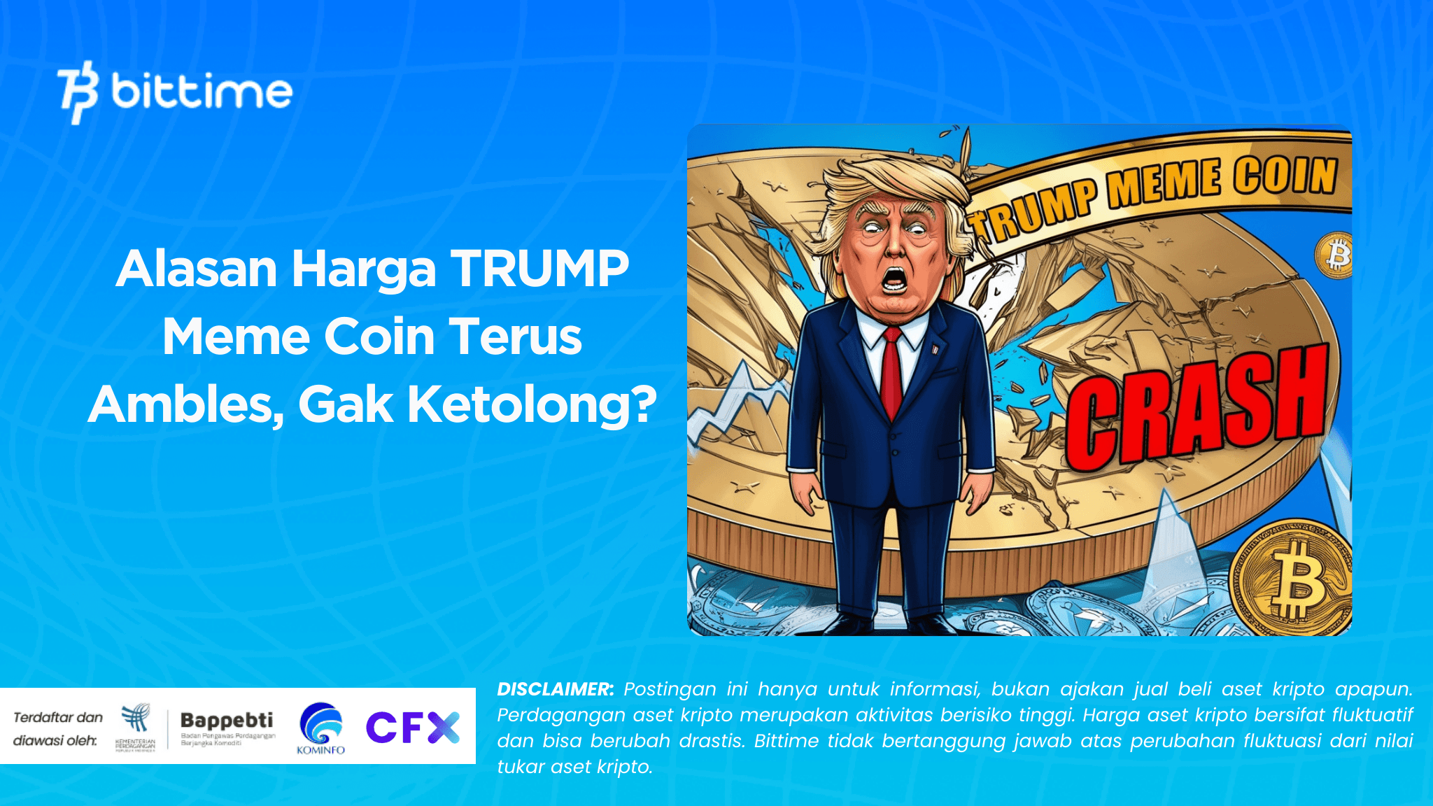 Alasan Harga TRUMP Meme Coin Terus Ambles, Gak Ketolong?