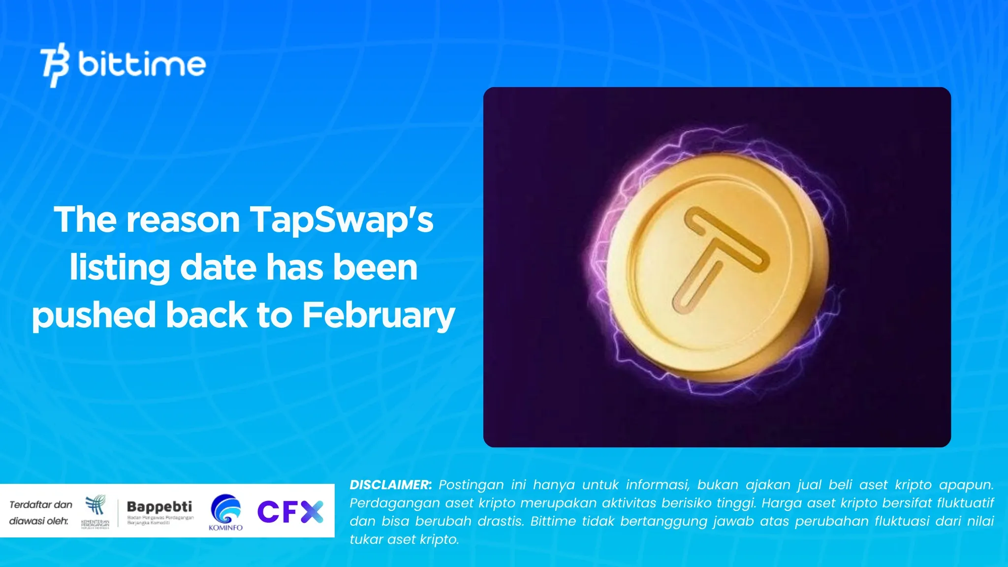Alasan Tanggal Listing TapSwap Mundur Lagi ke Februari.