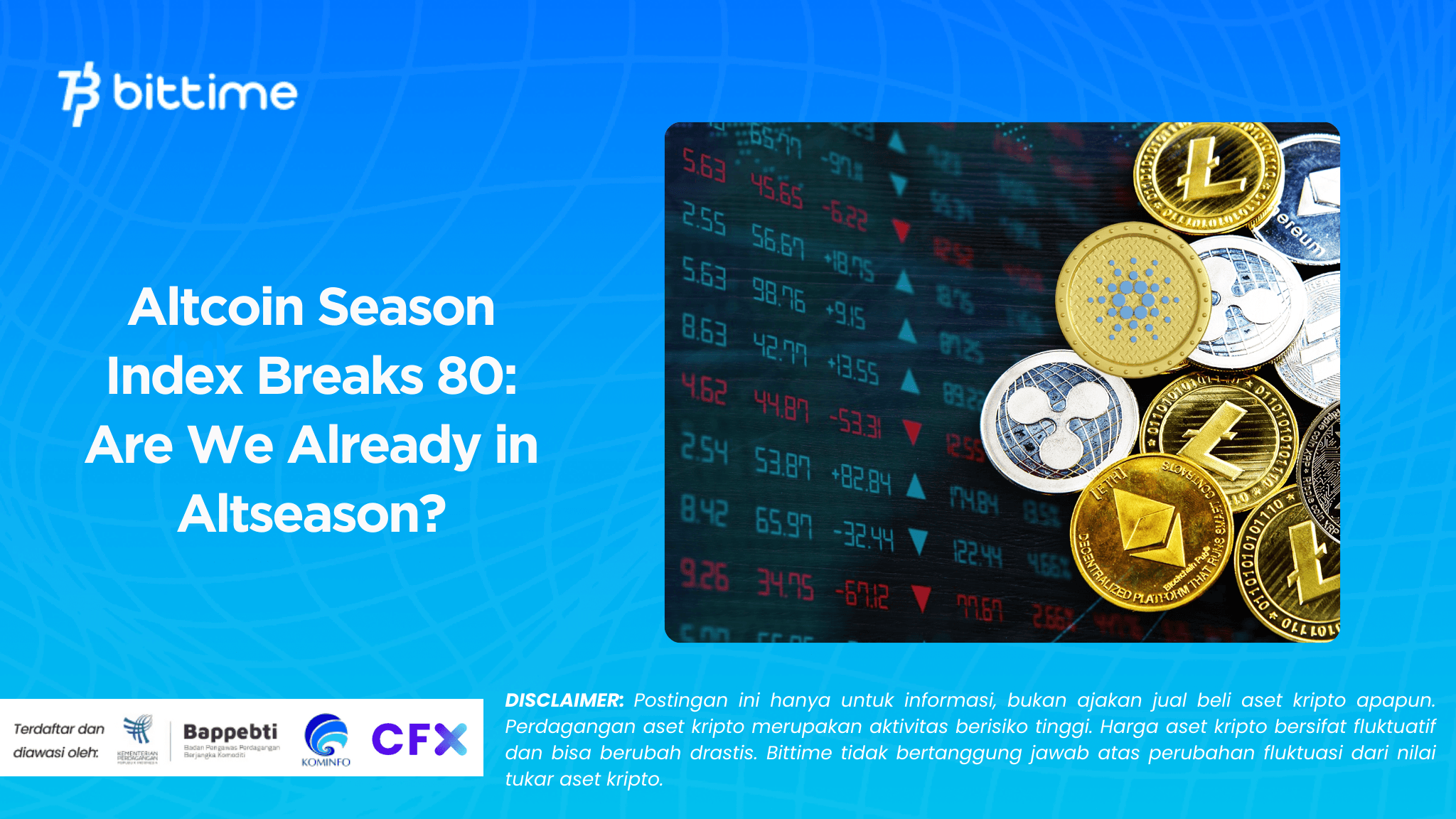 Altcoin Season Index Breaks 80: Are We Already in Altseason?