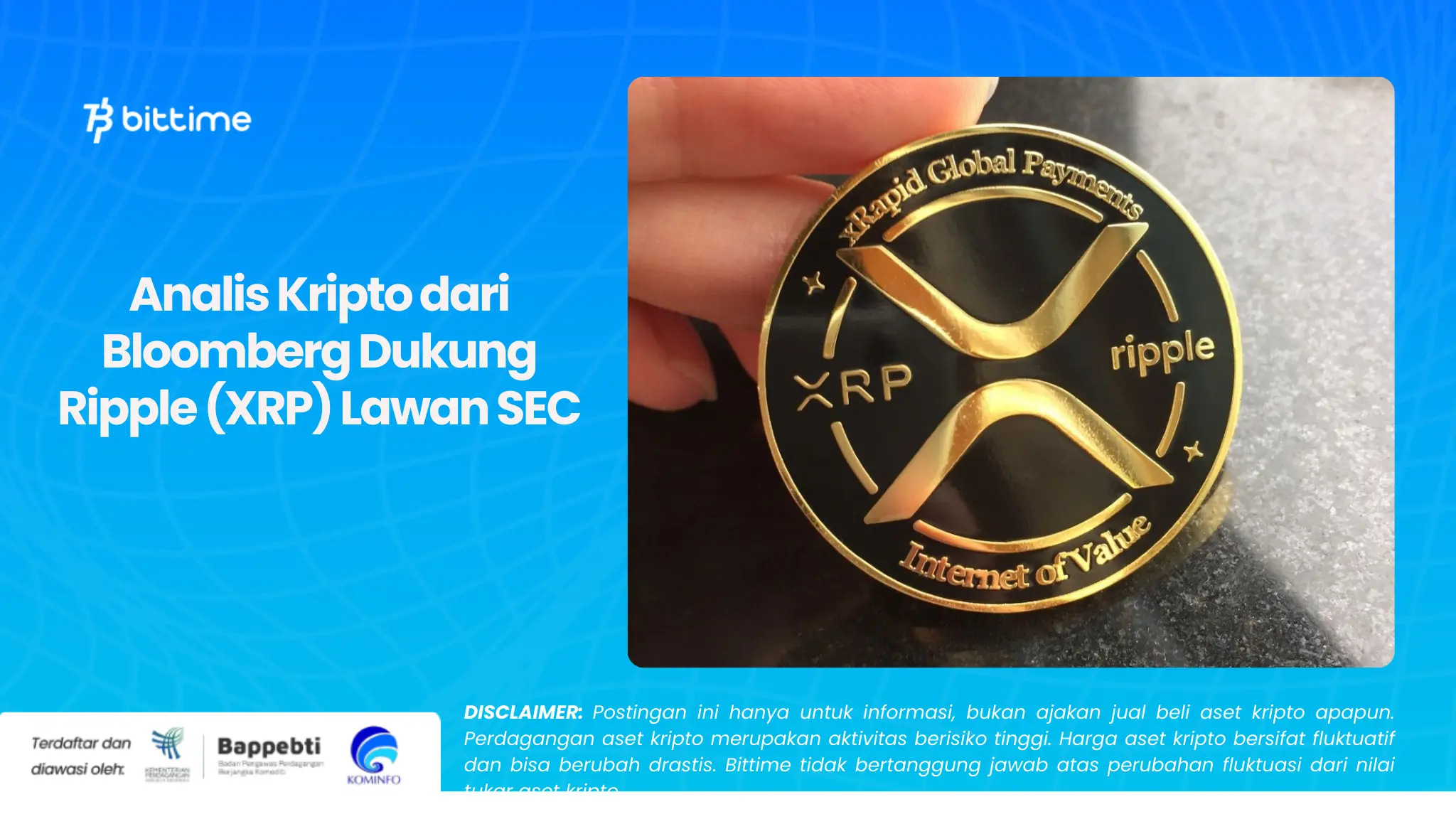 Analis Kripto dari Bloomberg Dukung Ripple (XRP) Lawan SEC.webp