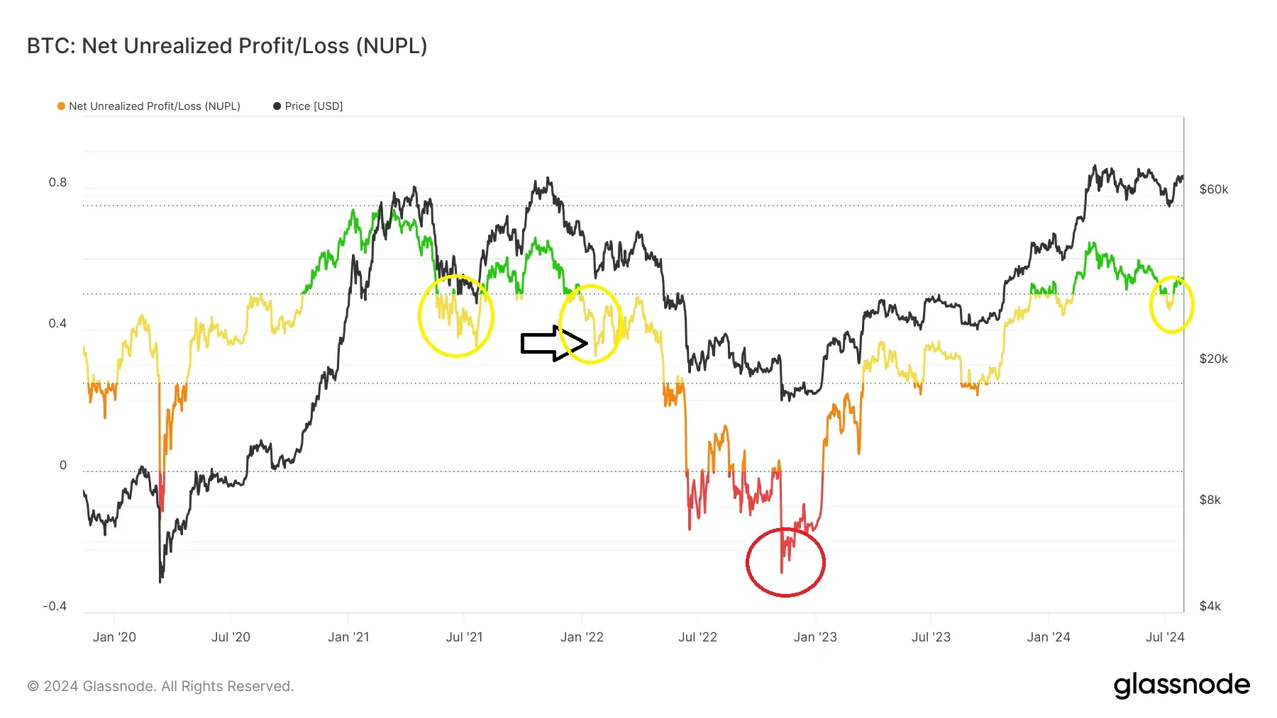 Bitcoin Price Analysis with NUPL