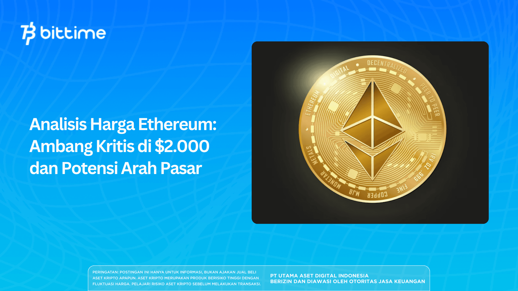 Analisis Harga Ethereum: Ambang Kritis di $2.000 dan Potensi Arah Pasar