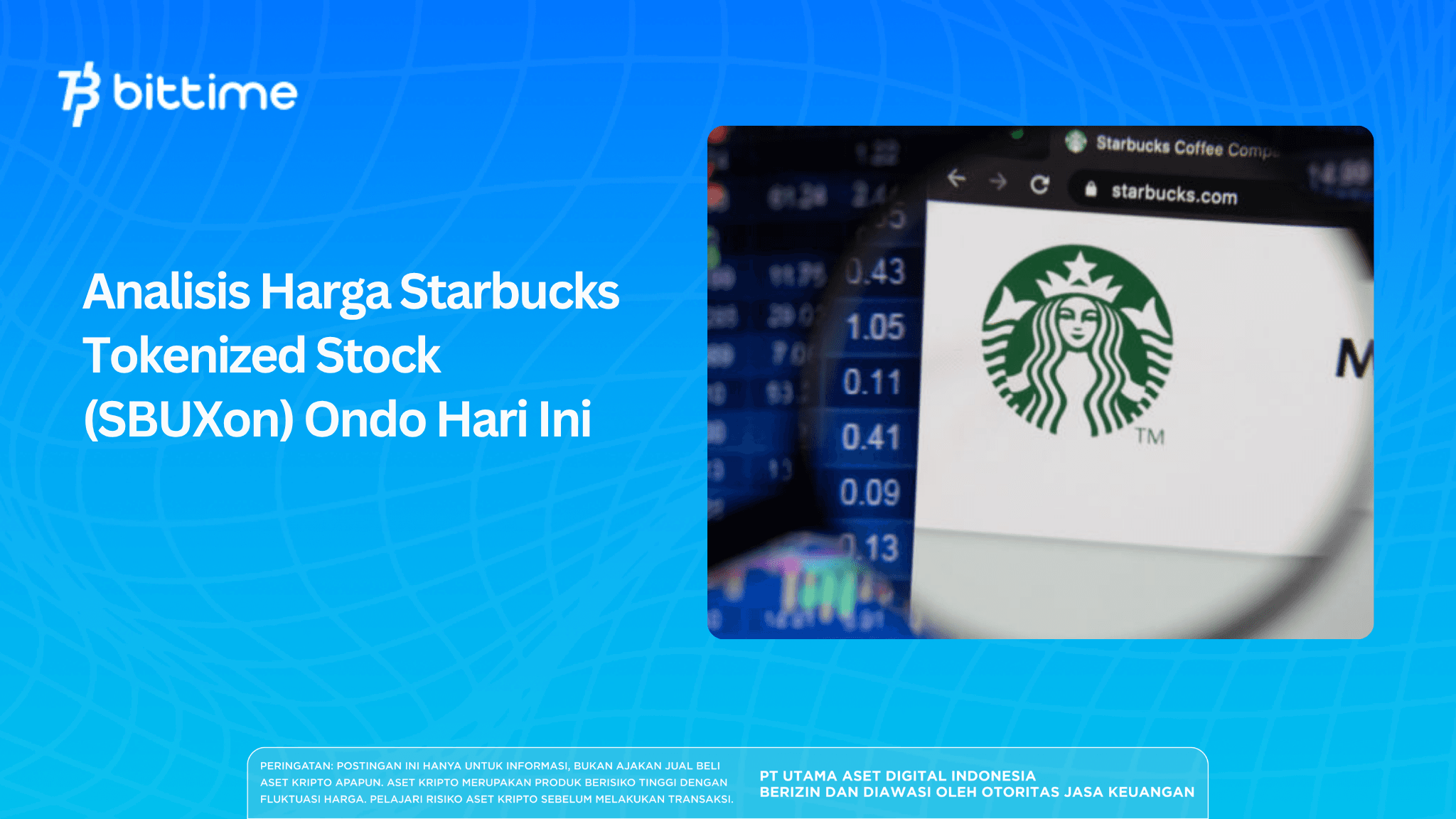 Analisis Harga Starbucks Tokenized Stock (SBUXon) Ondo Hari Ini
