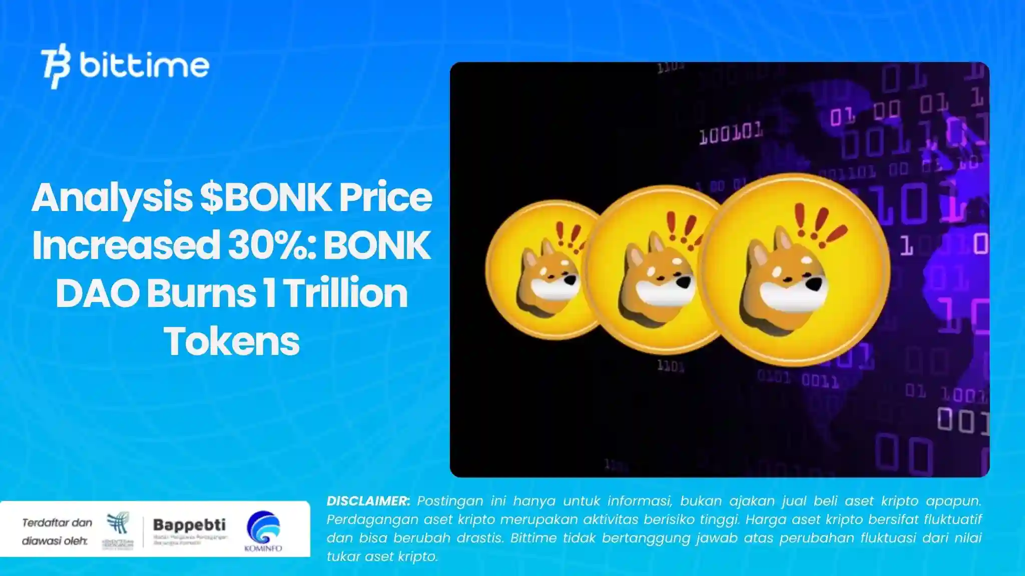 Analysis $BONK Price Increased 30% BONK DAO Burns 1 Trillion Tokens.webp