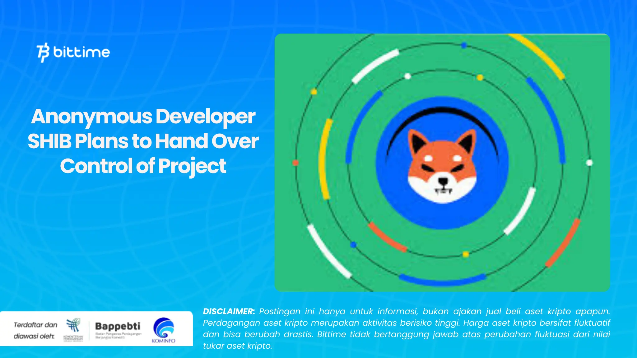 Anonymous Developer SHIB Plans to Hand Over Control of Project