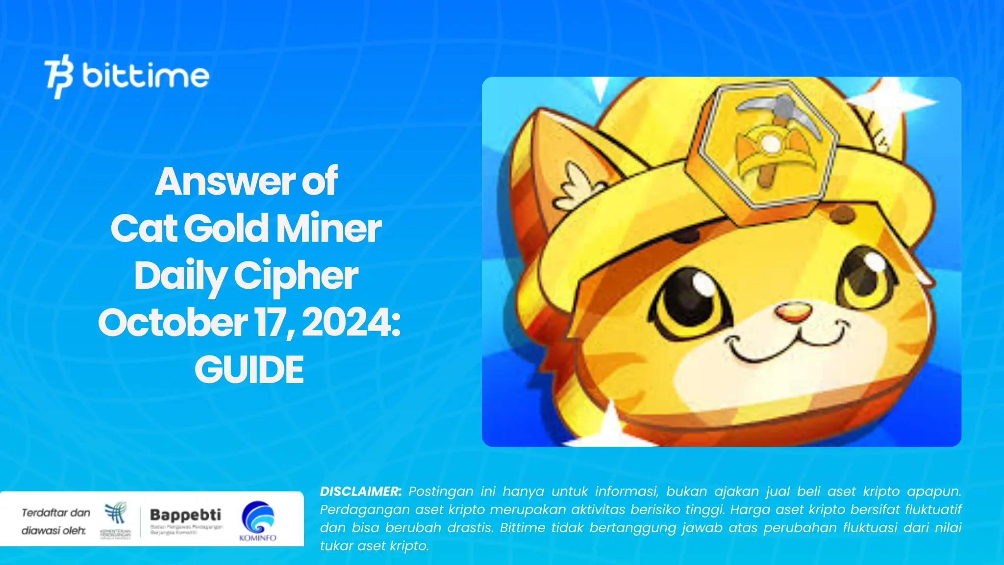 Answer of Cat Gold Miner Daily Cipher October 17, 2024.webp