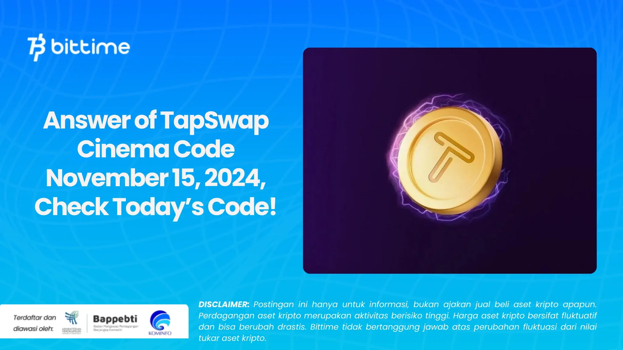 Answer of TapSwap Cinema Code November 15, 2024.webp