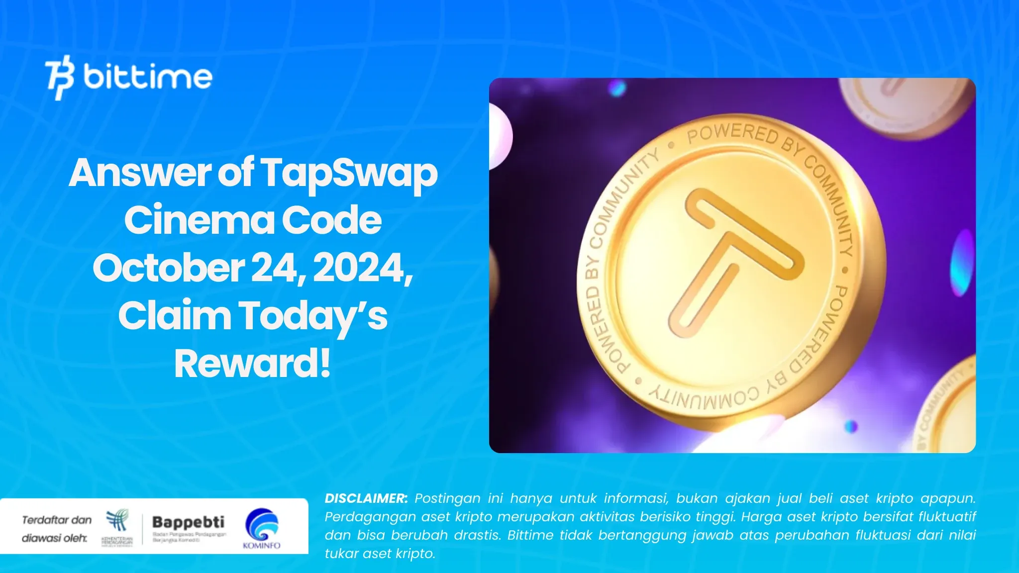 Answer of TapSwap Cinema Code October 24, 2024