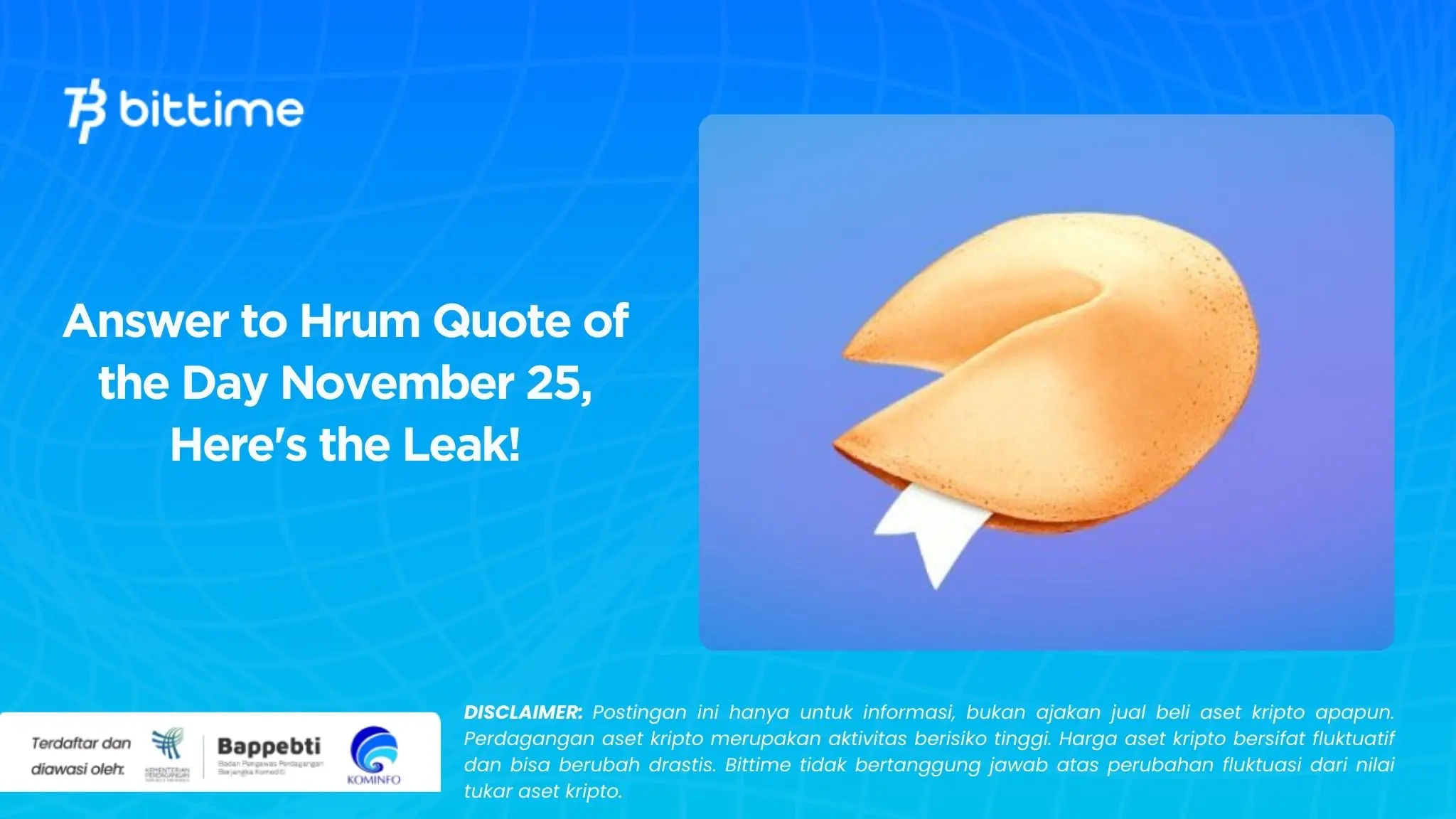 Answer to Hrum Quote of the Day November 25, Here's the Leak!.webp