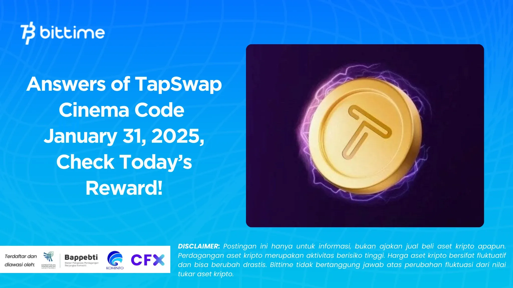 Answers of TapSwap Cinema Code January 31, 2025, Check Today’s Reward!