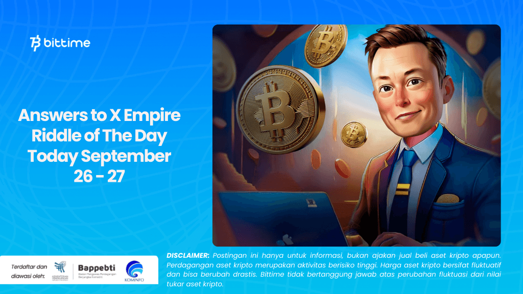 Answers to X Empire Riddle of The Day Today September 26 - 27